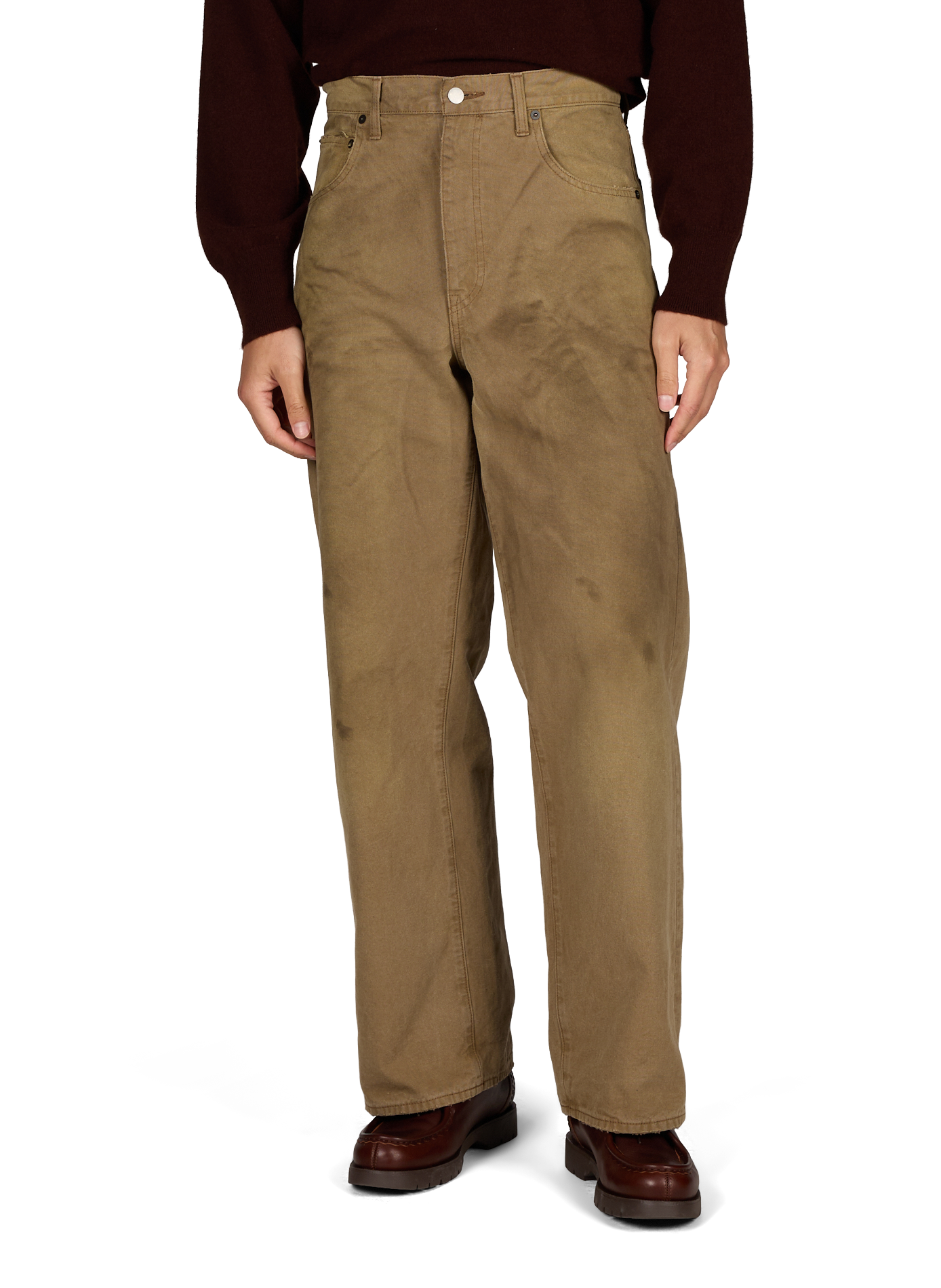 Jean Coupe droite en coton SSSTEIN Kaki