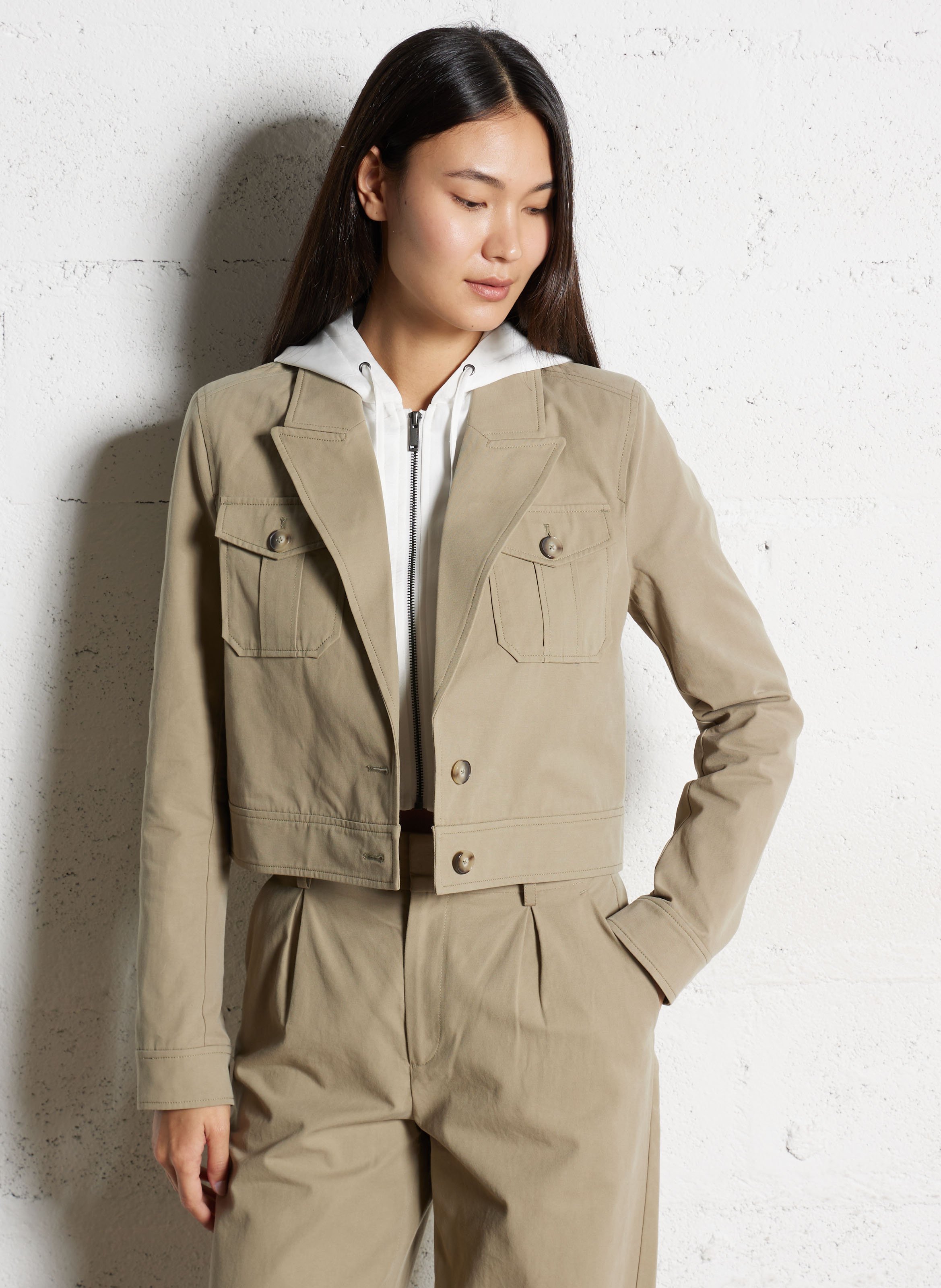 Veste col tailleur IKKS Vert