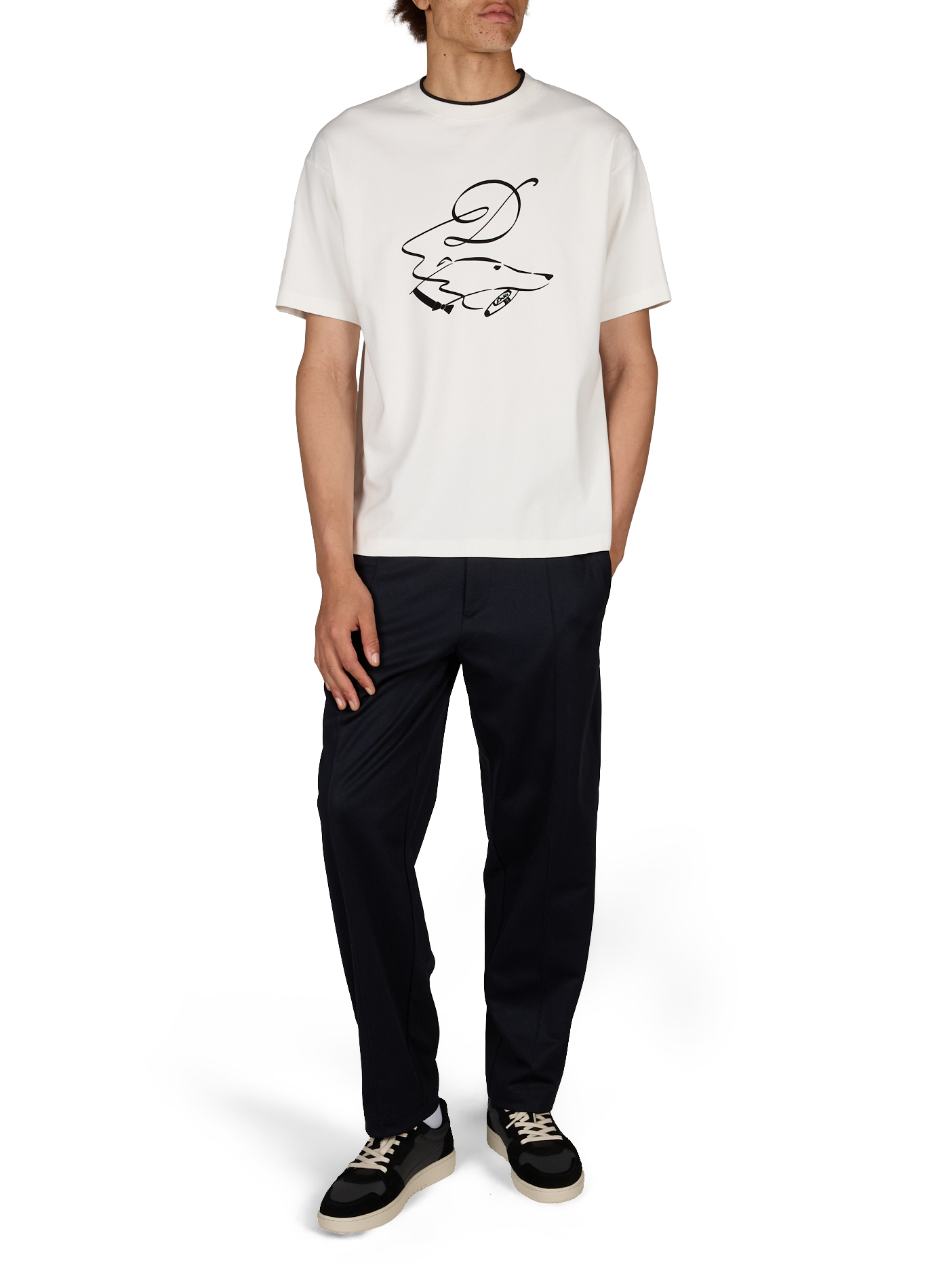 Cotton T-shirt DROLE DE MONSIEUR White