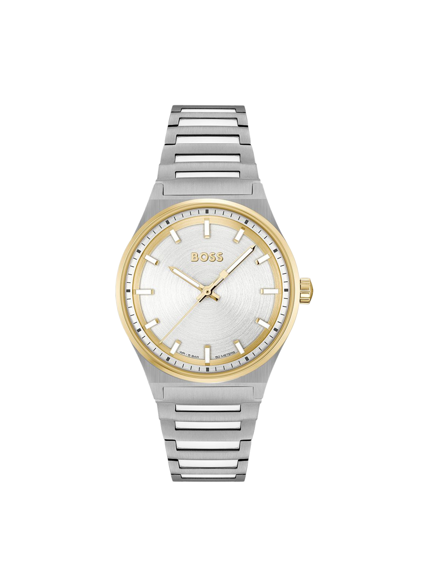 Montre quartz Candor en acier inoxydable BOSS Silver