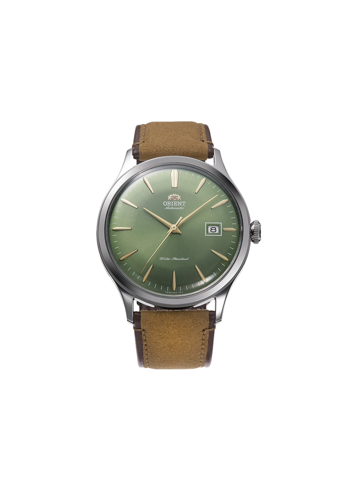 Automatic Watch Stretto Sun & Moon in leather ORIENT Green