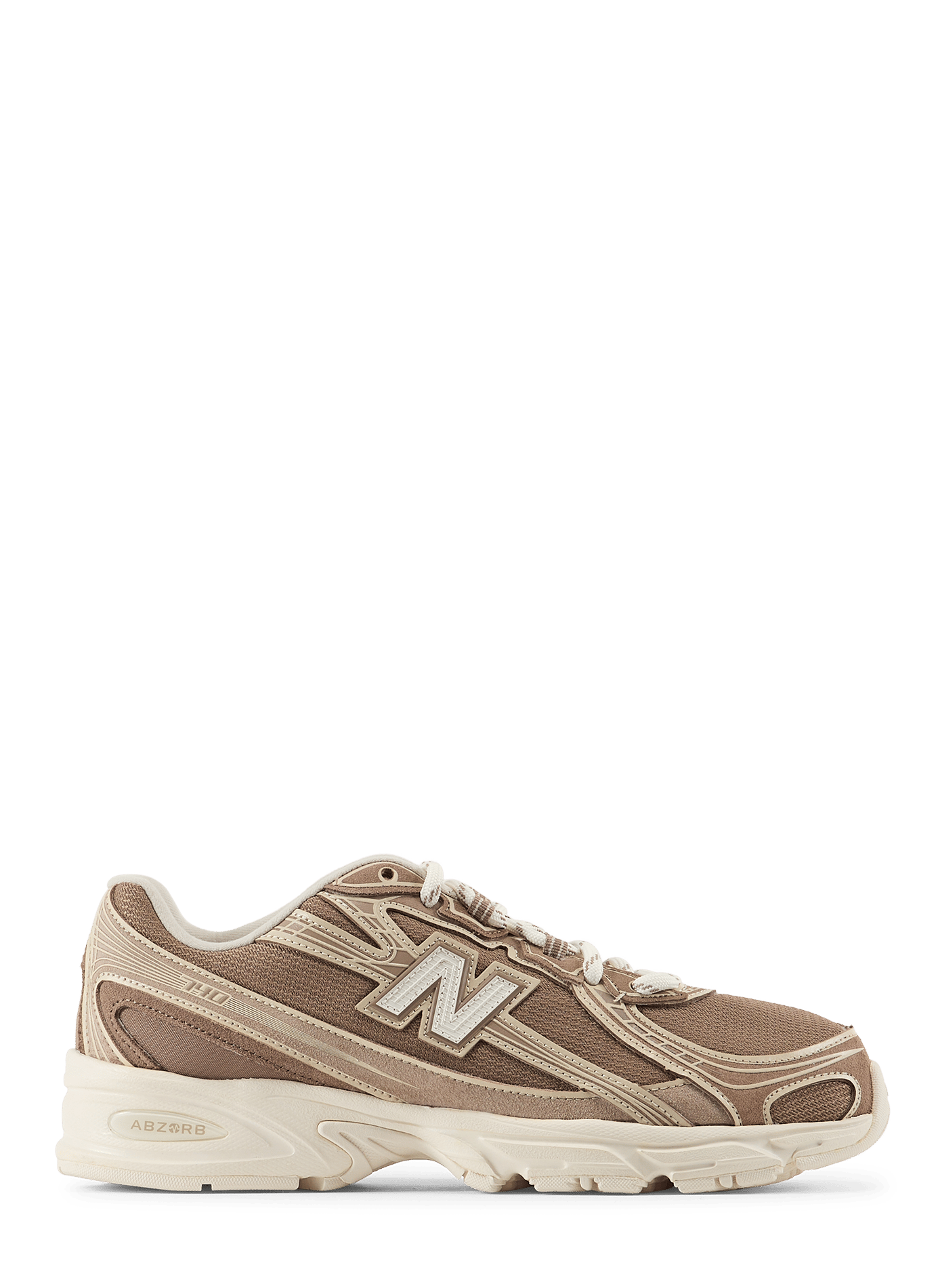 Low-top sneakers 740 in cowhide NEW BALANCE Brown
