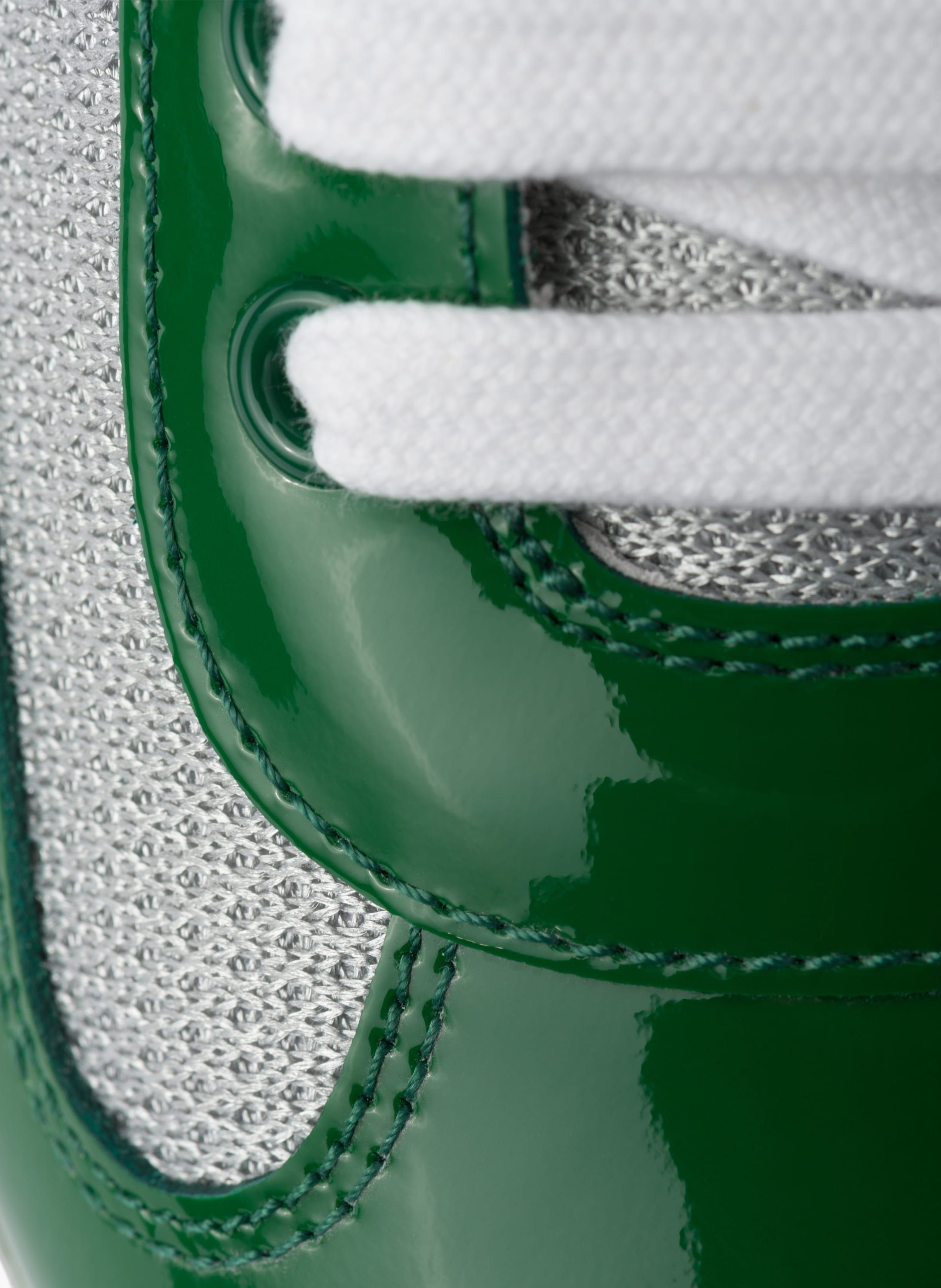 Sneakers prada america’s cup en cuir verni et tiss PRADA Vert