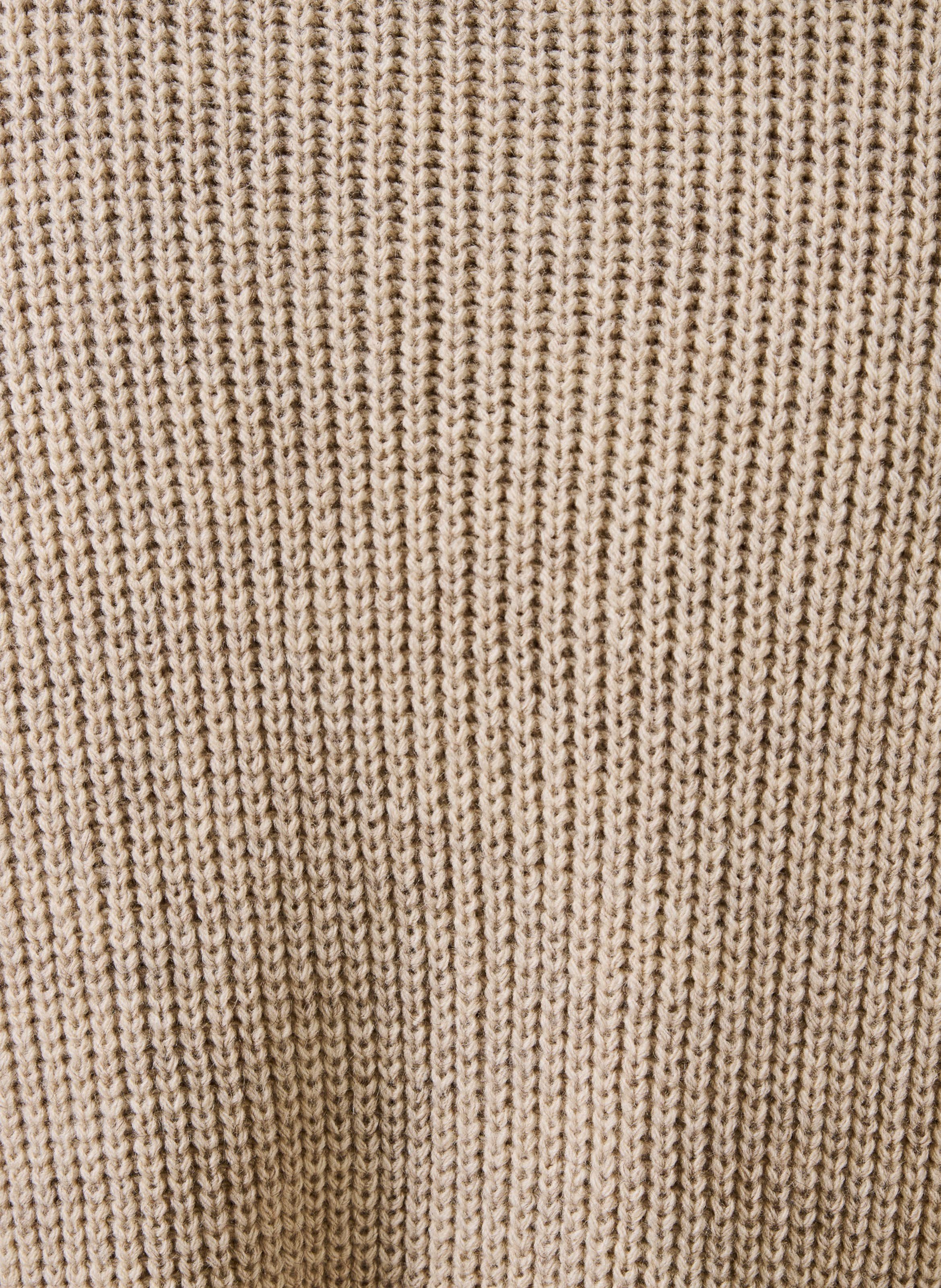 Ruimvallend mouwloos vest in parelboordsteek LA FEE MARABOUTEE Beige
