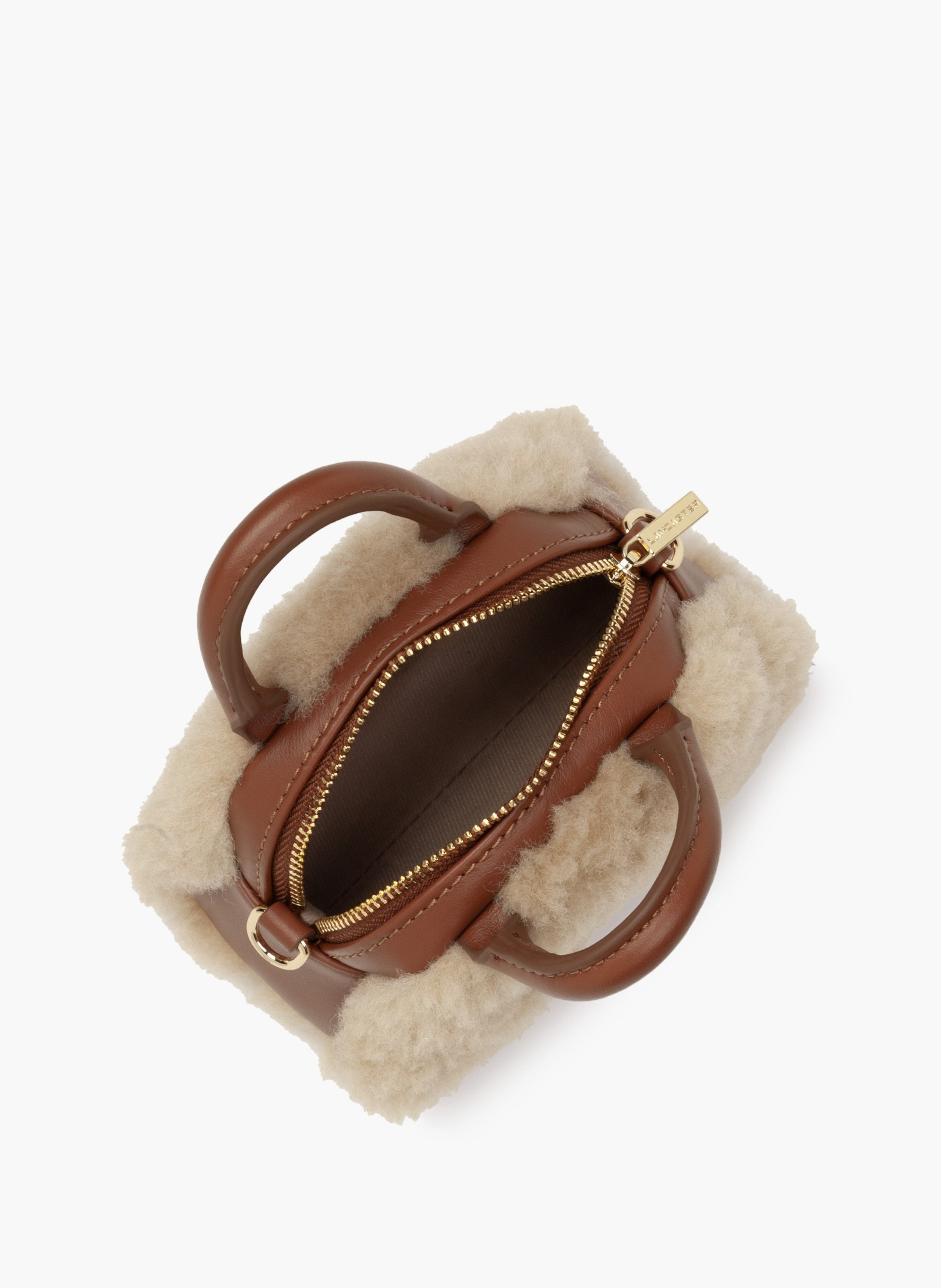Nano sac à main - moumoute LANCASTER Marron