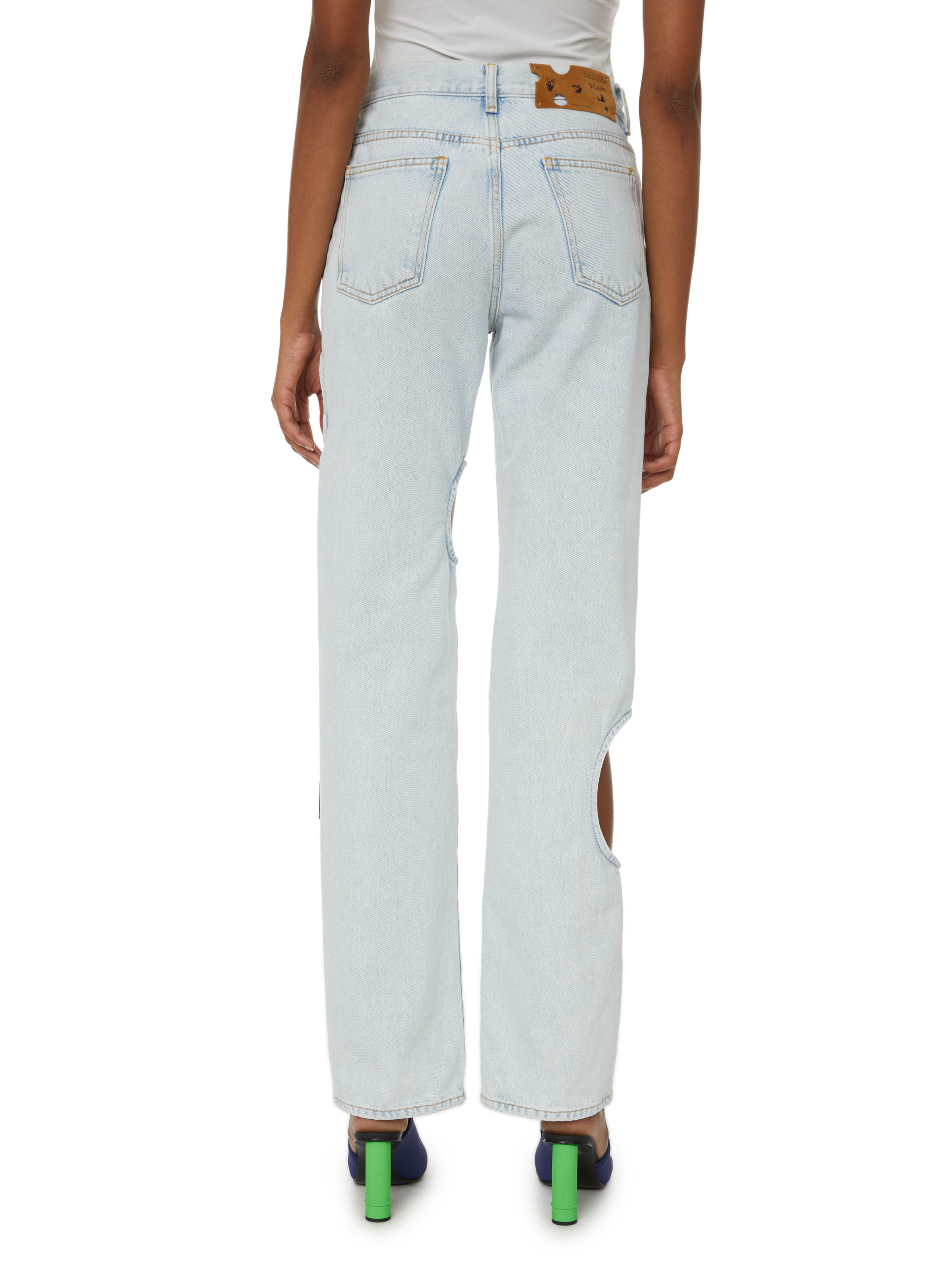 Cut-out jeans OFF-WHITE Blue