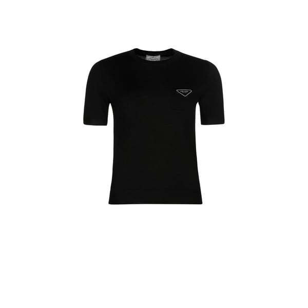 Pull en laine à logo brodé