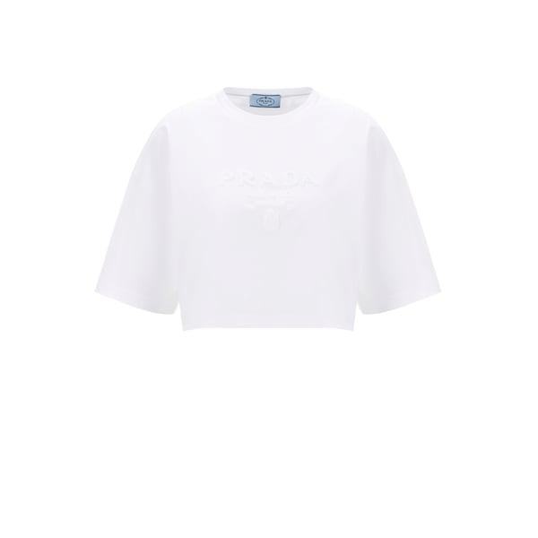 T-shirt cropped oversize en coton