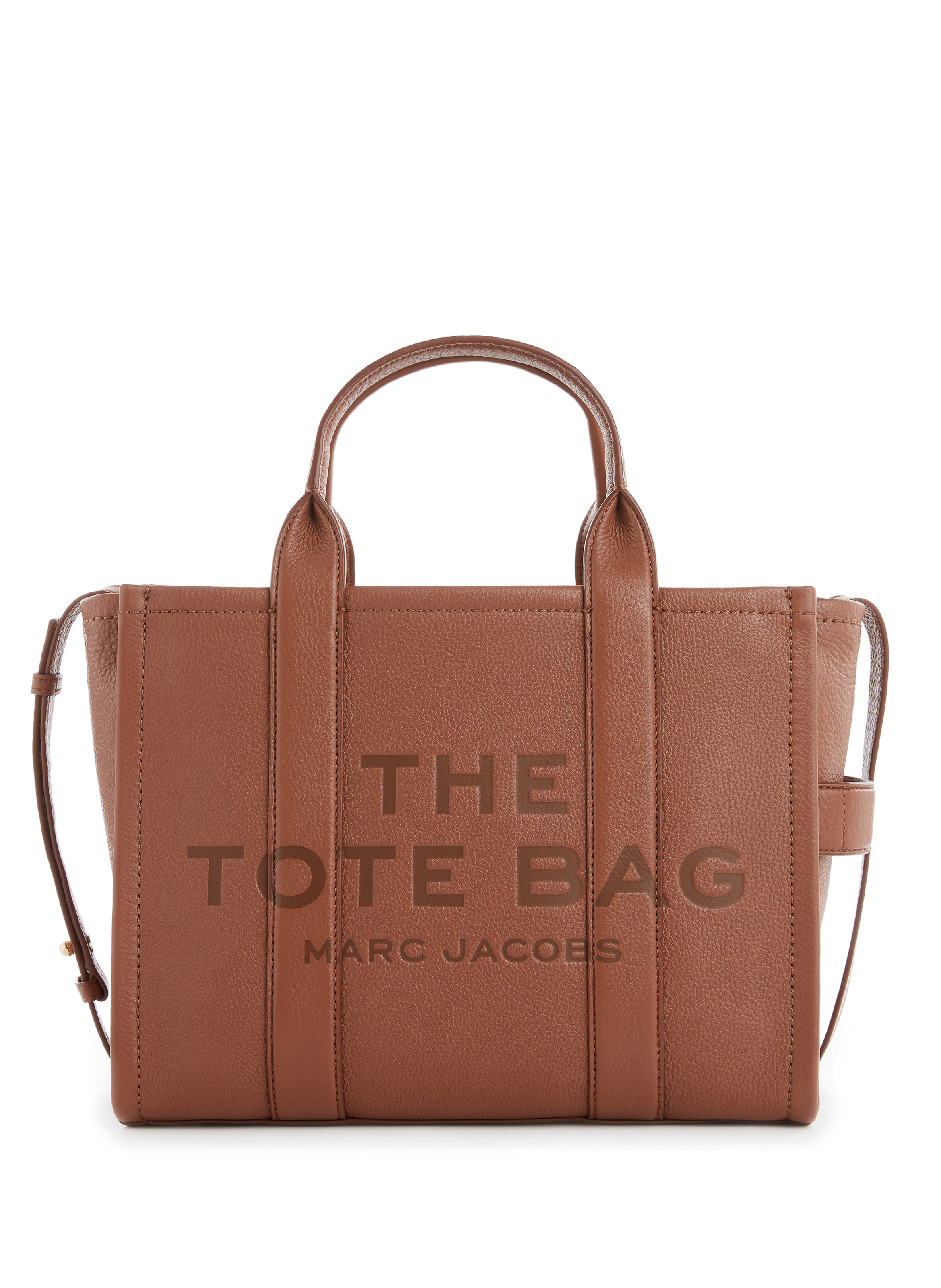 MARC JACOBS Sac cabas The Leather Medium Tote Bag Marron
