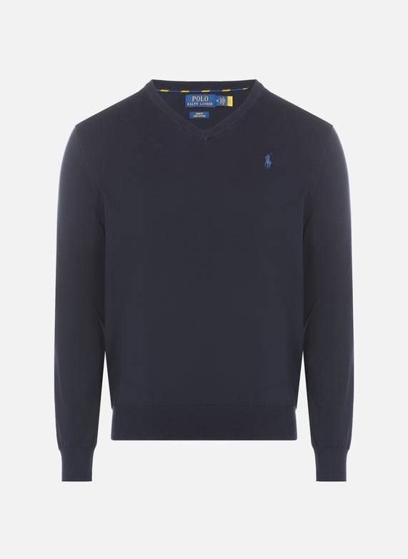 Slim Cotton V neck Jumper Polo Ralph Lauren Men Printemps