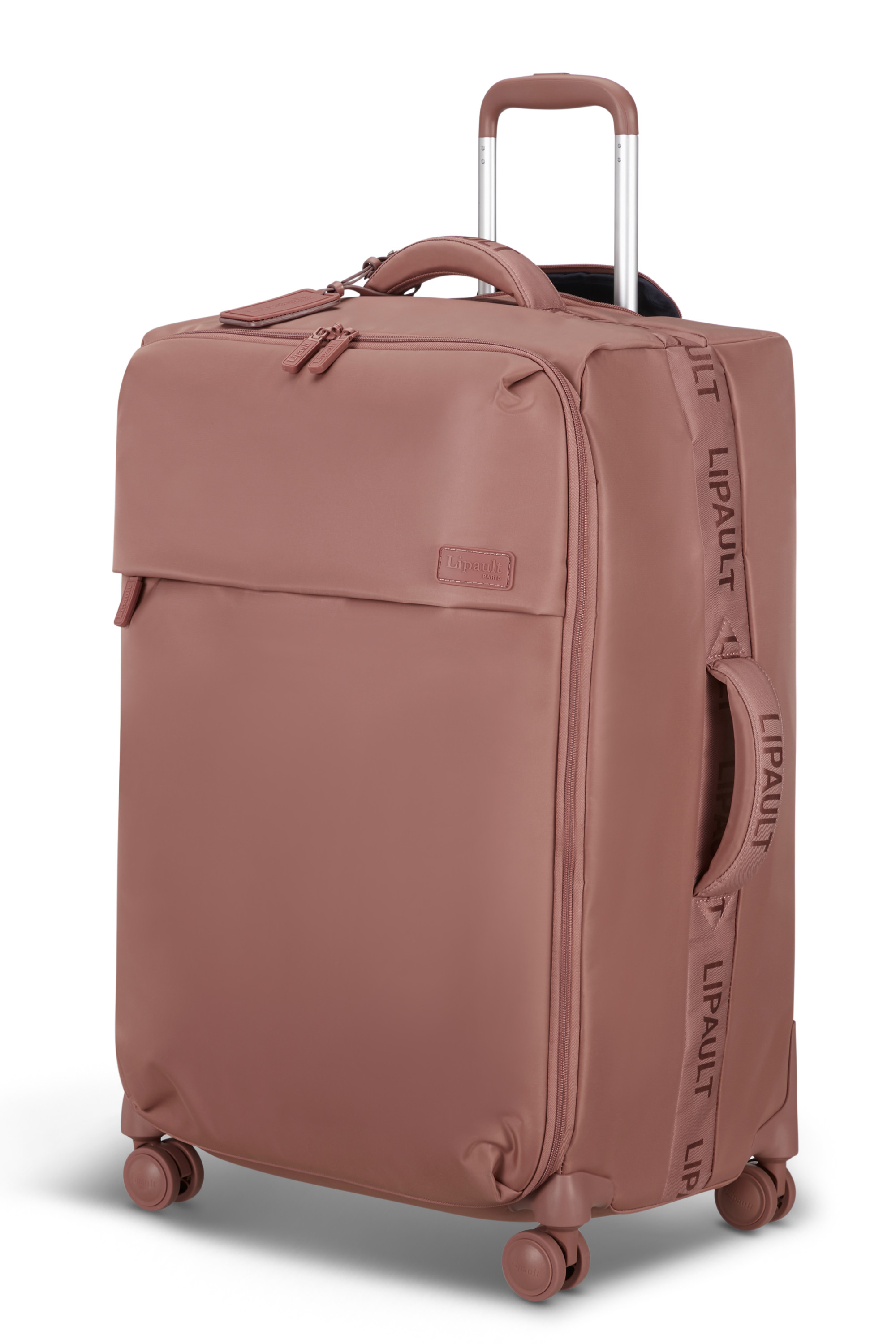 Plume valise 4 roues taille l LIPAULT PARIS Rose