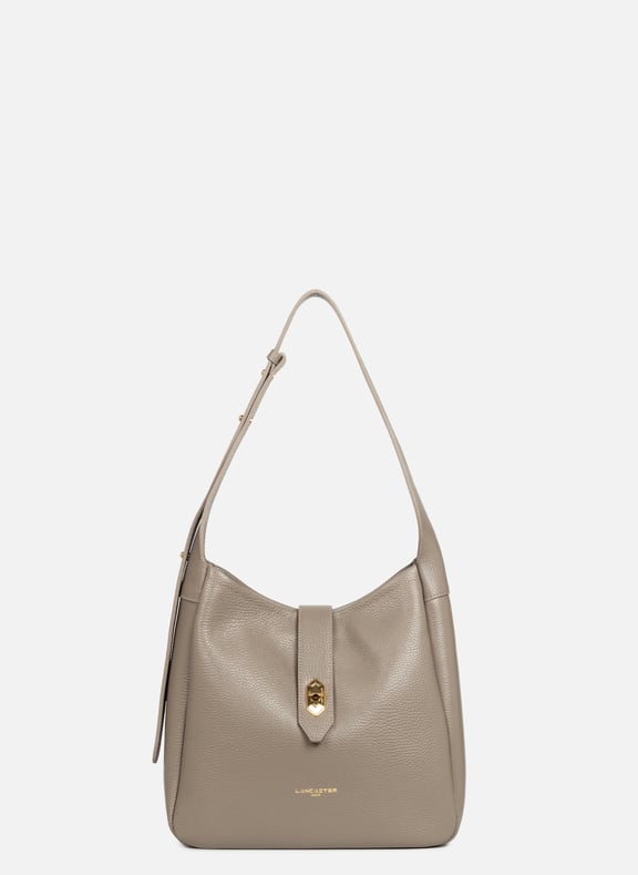Sac seau - top double Gris by LANCASTER LANCASTER Sac seau - top double Gris