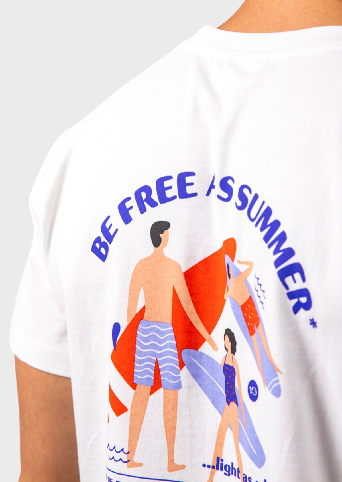 T-shirt vintage en coton biologique BILLYBELT Blanc