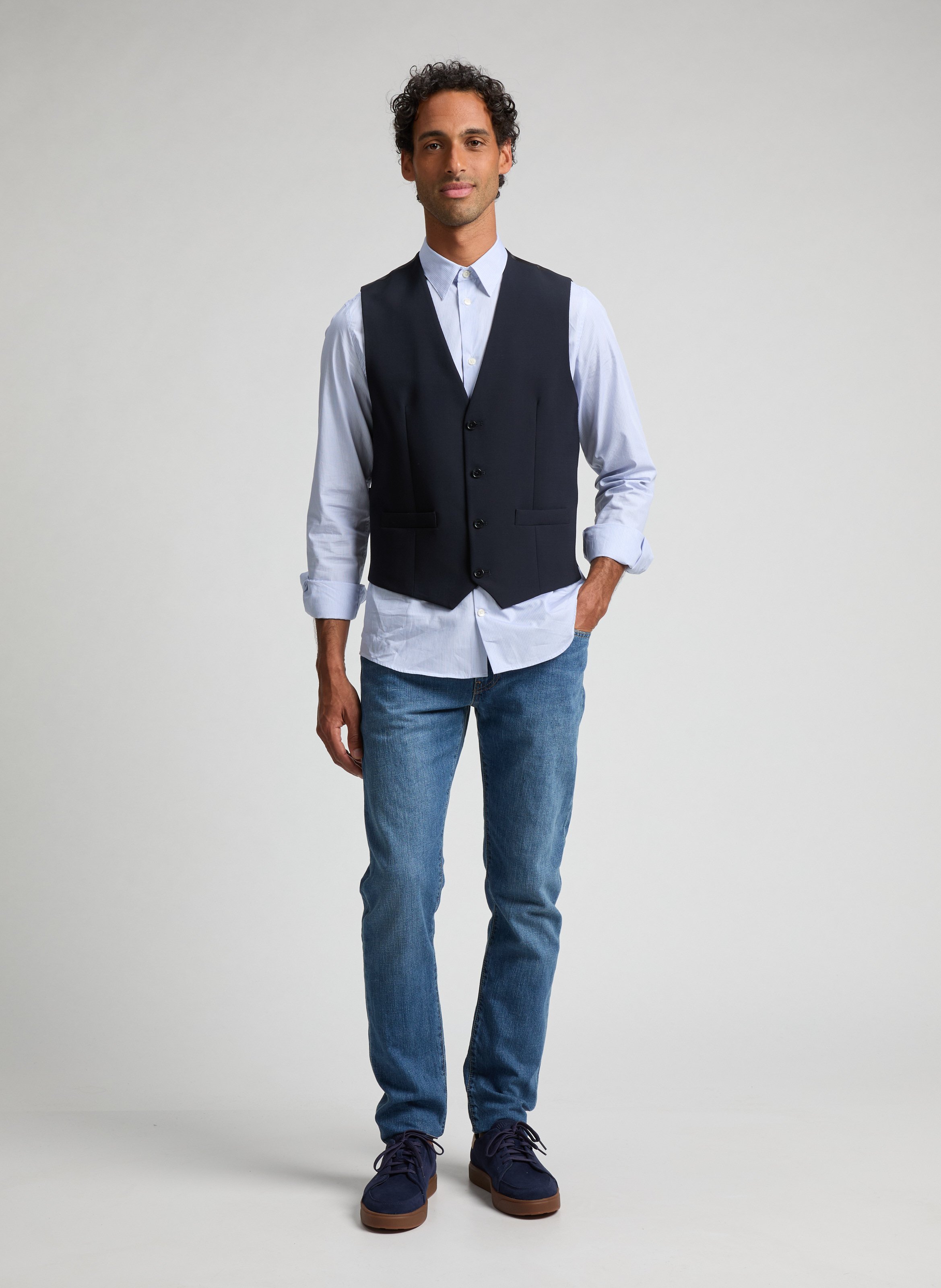 Veston en laine  AU PRINTEMPS PARIS Bleu