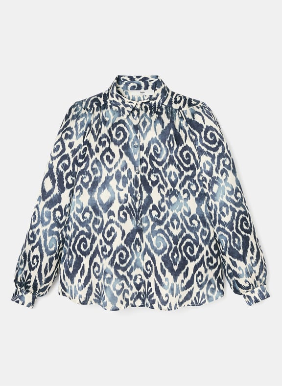 Chemise imprimé droite - castille Blanc by ZAPA ZAPA Chemise imprimé droite - castille Blanc