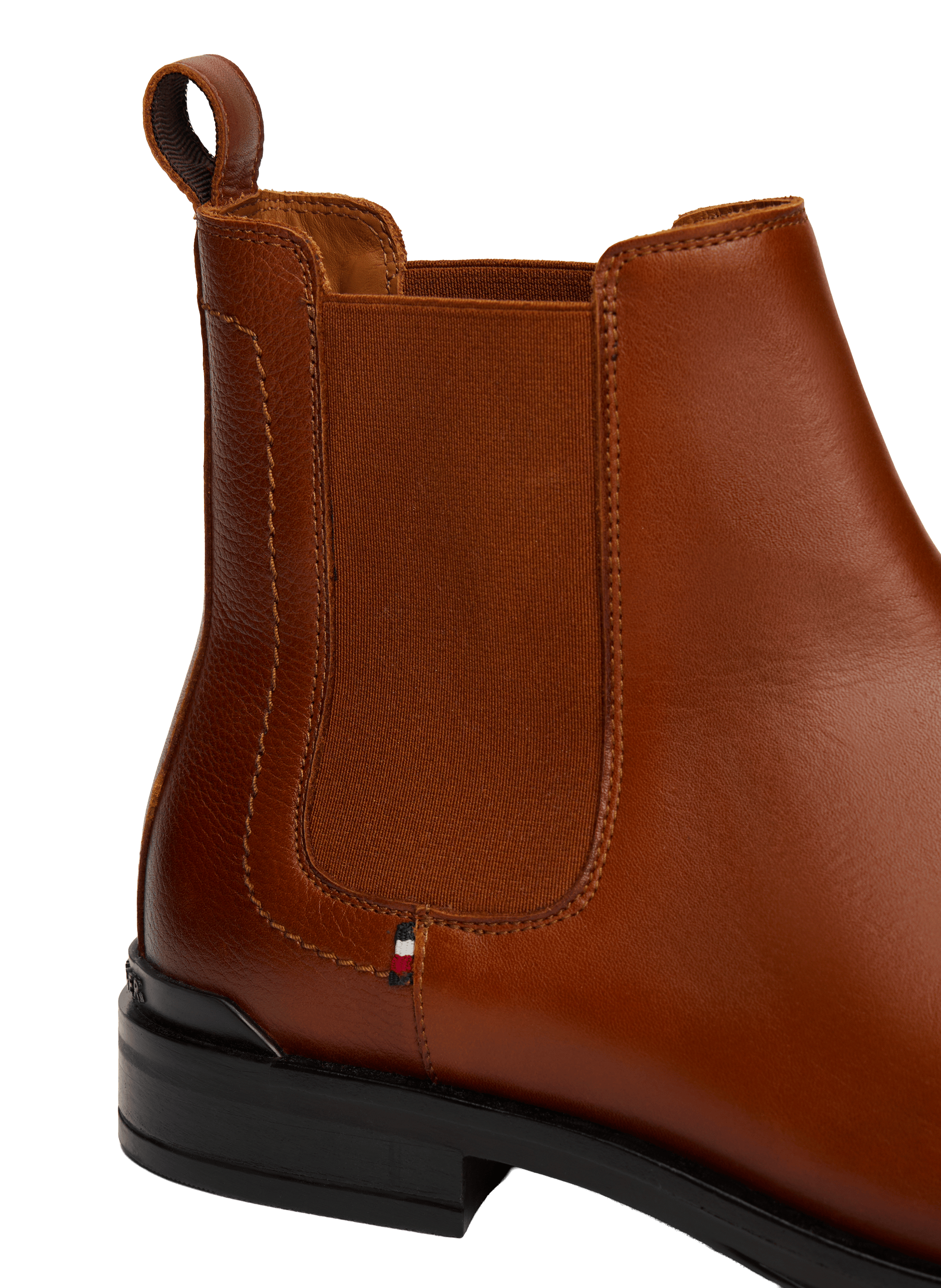 Leather Chelsea boots TOMMY HILFIGER Brown