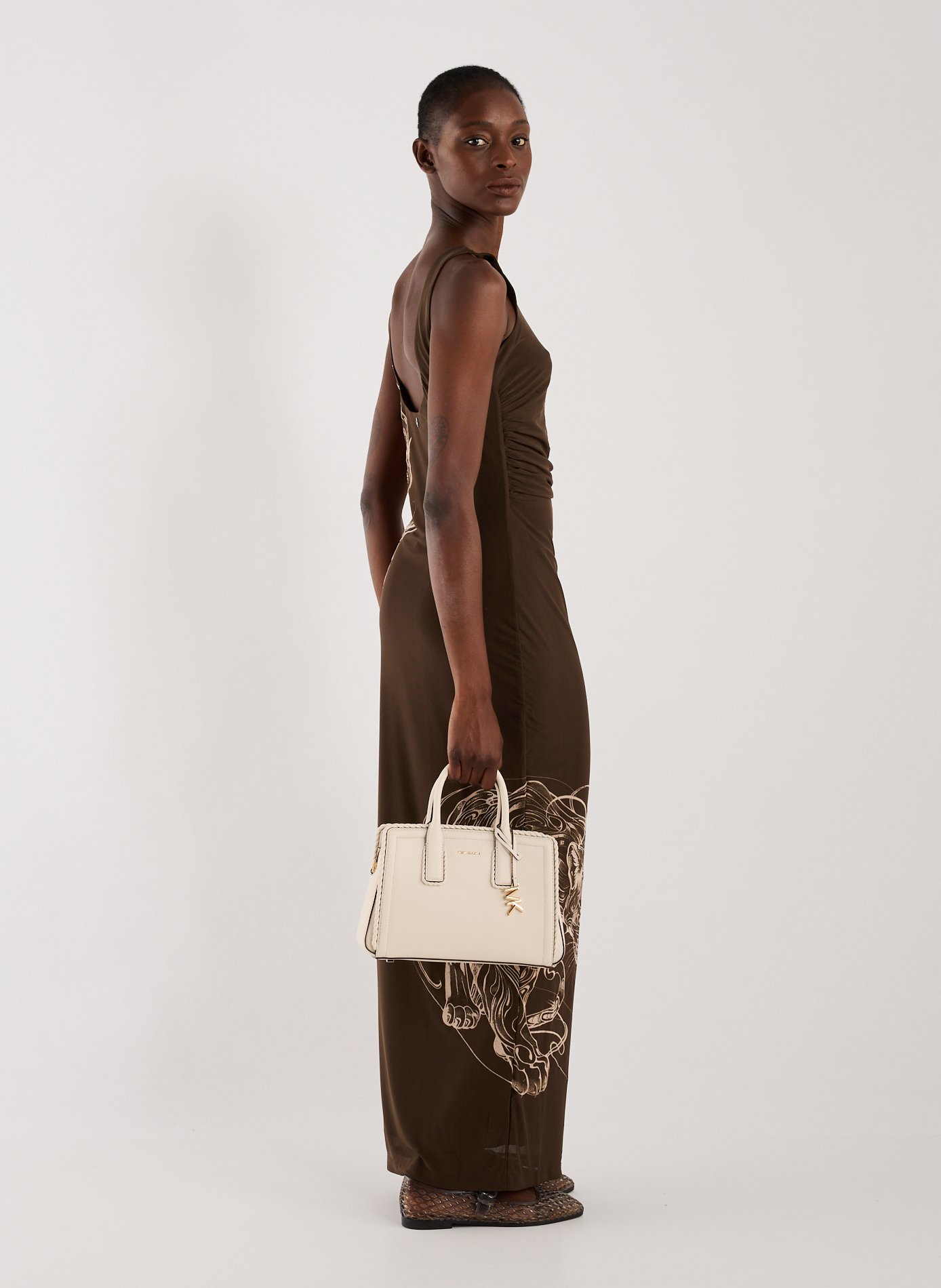 Sac à main en cuir  MICHAEL KORS Blanc