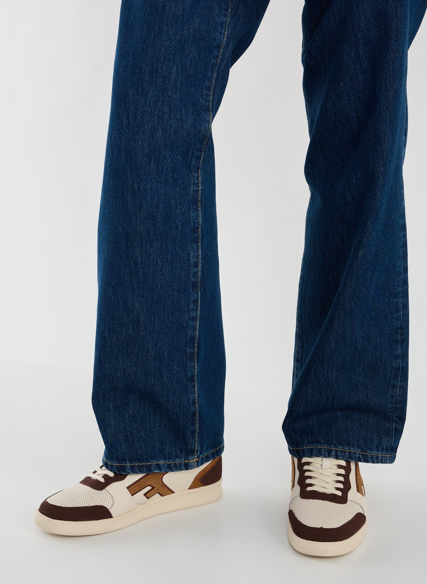 Baskets en cuir mélangé FAGUO Multicolore