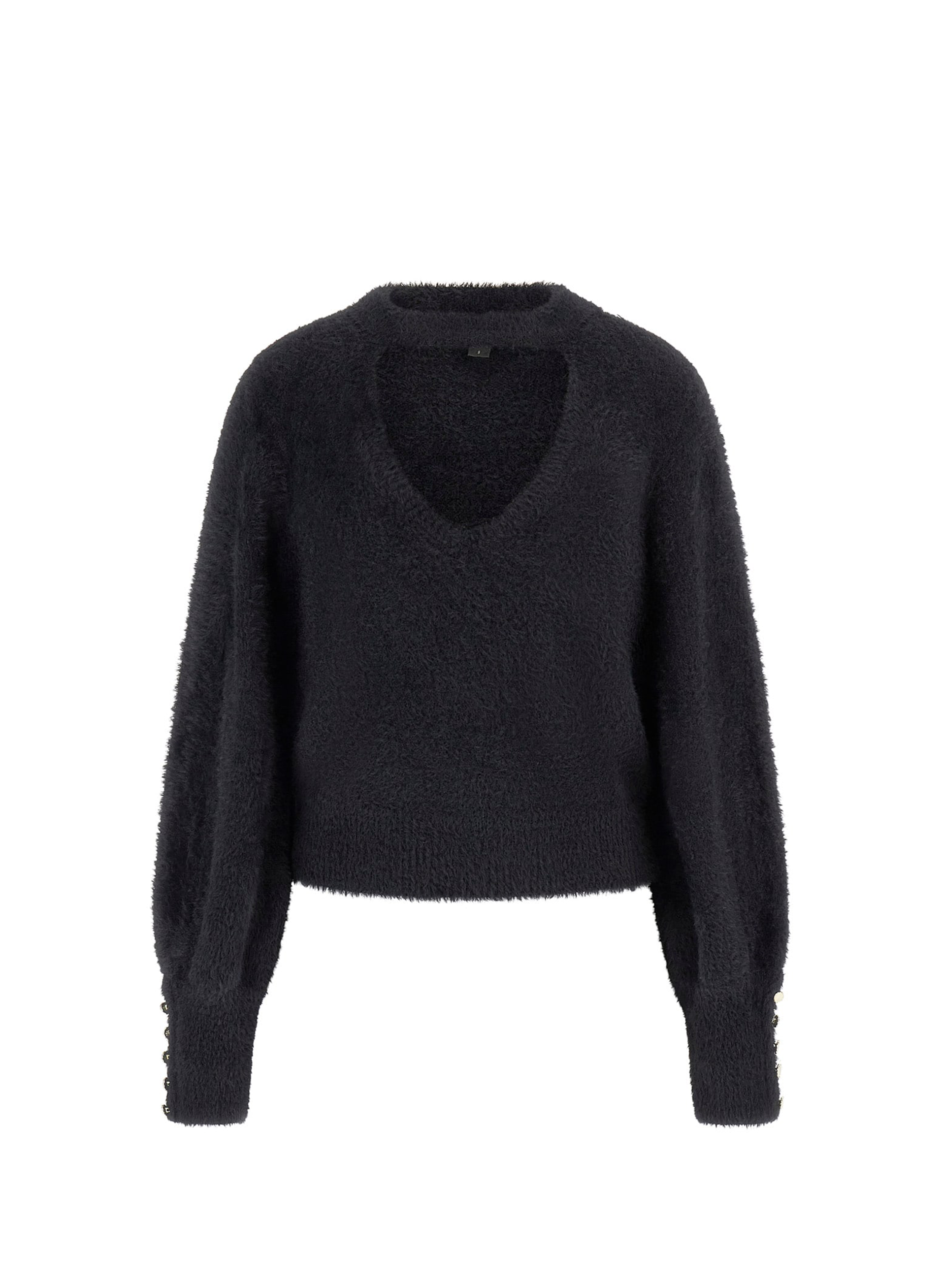 GUESS V-NECK JUMPER Black