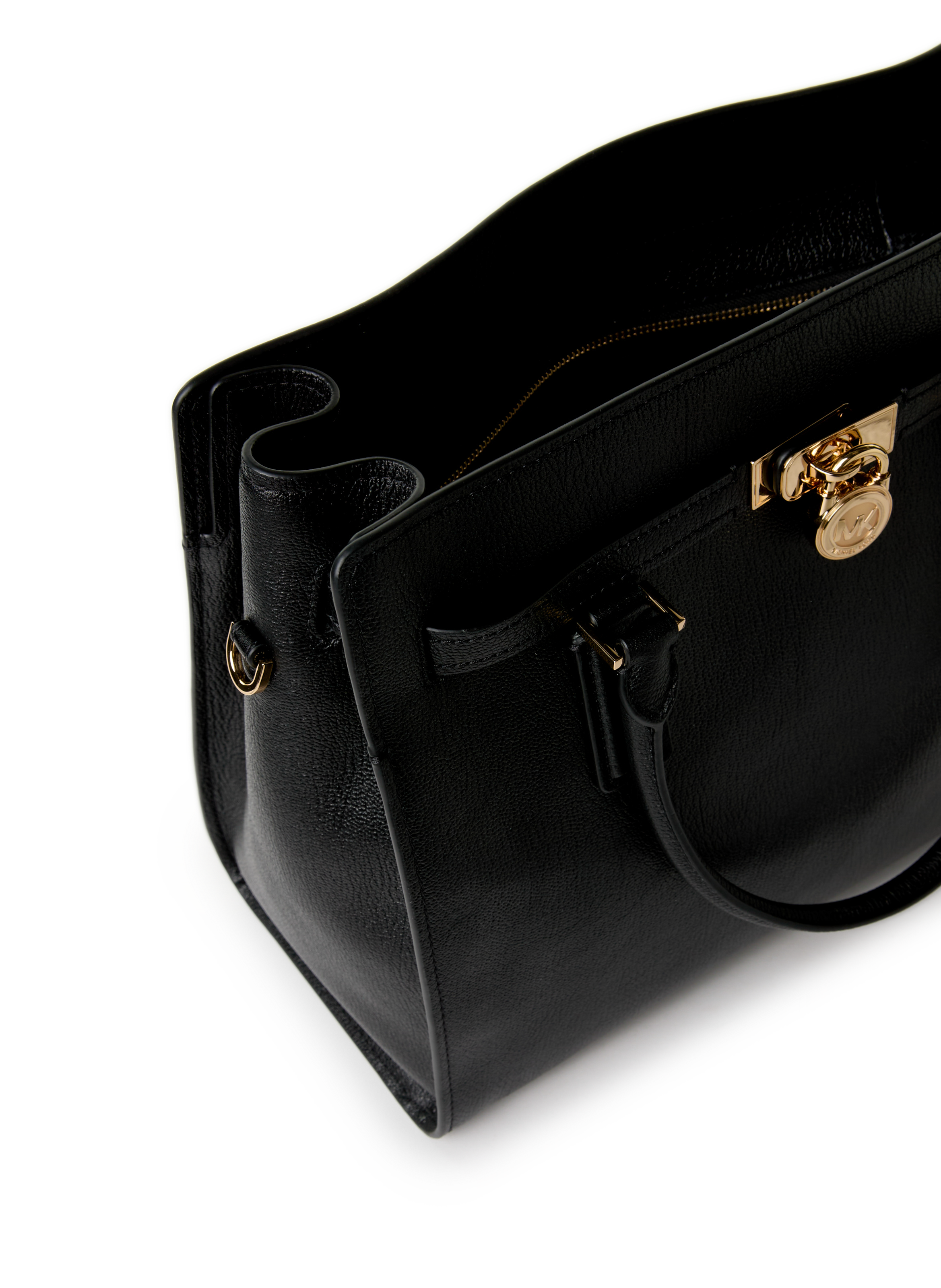 Sac à main Hamilton en cuir  MICHAEL KORS Noir