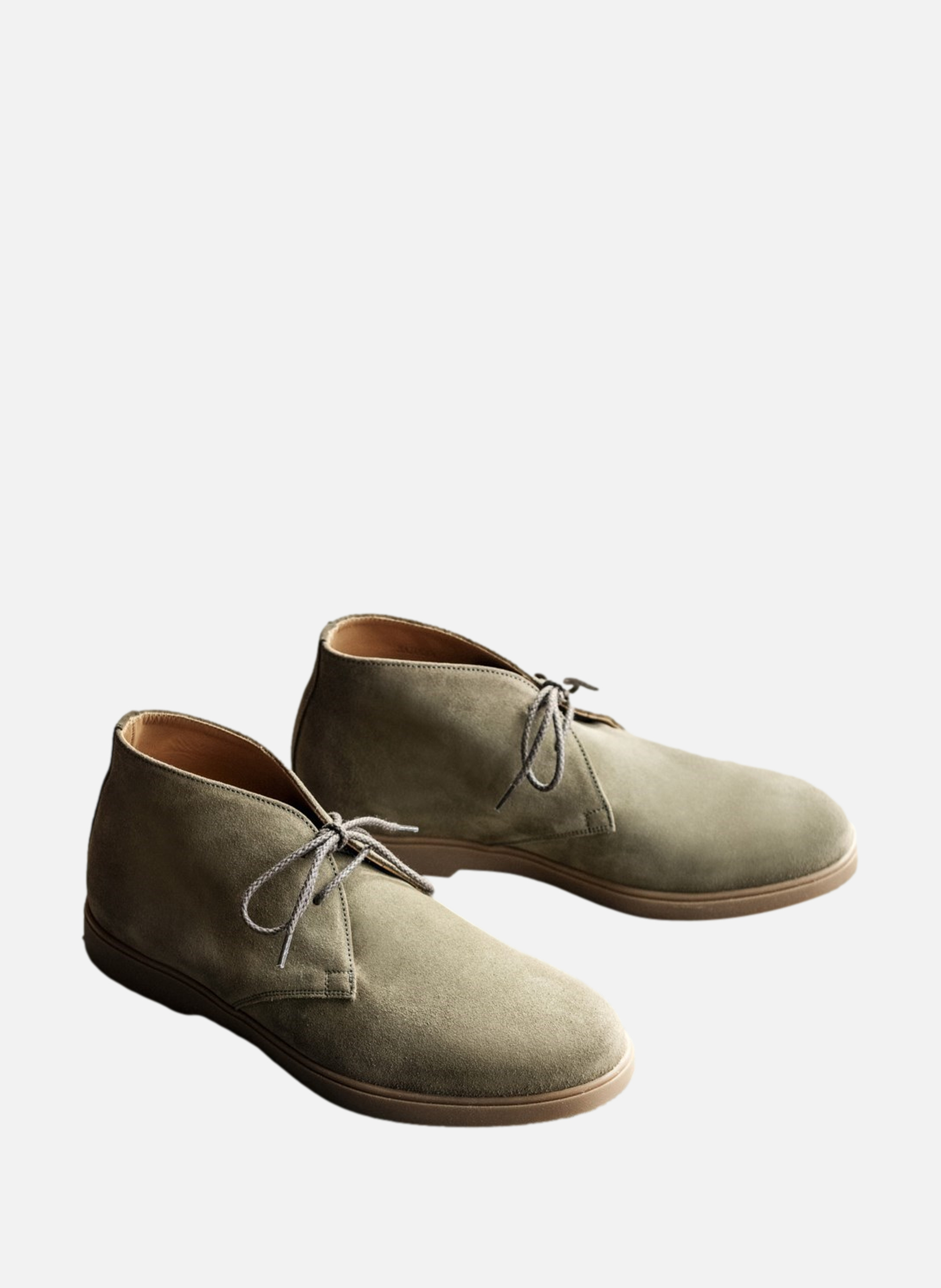Bottines daim sahara FINSBURY Vert