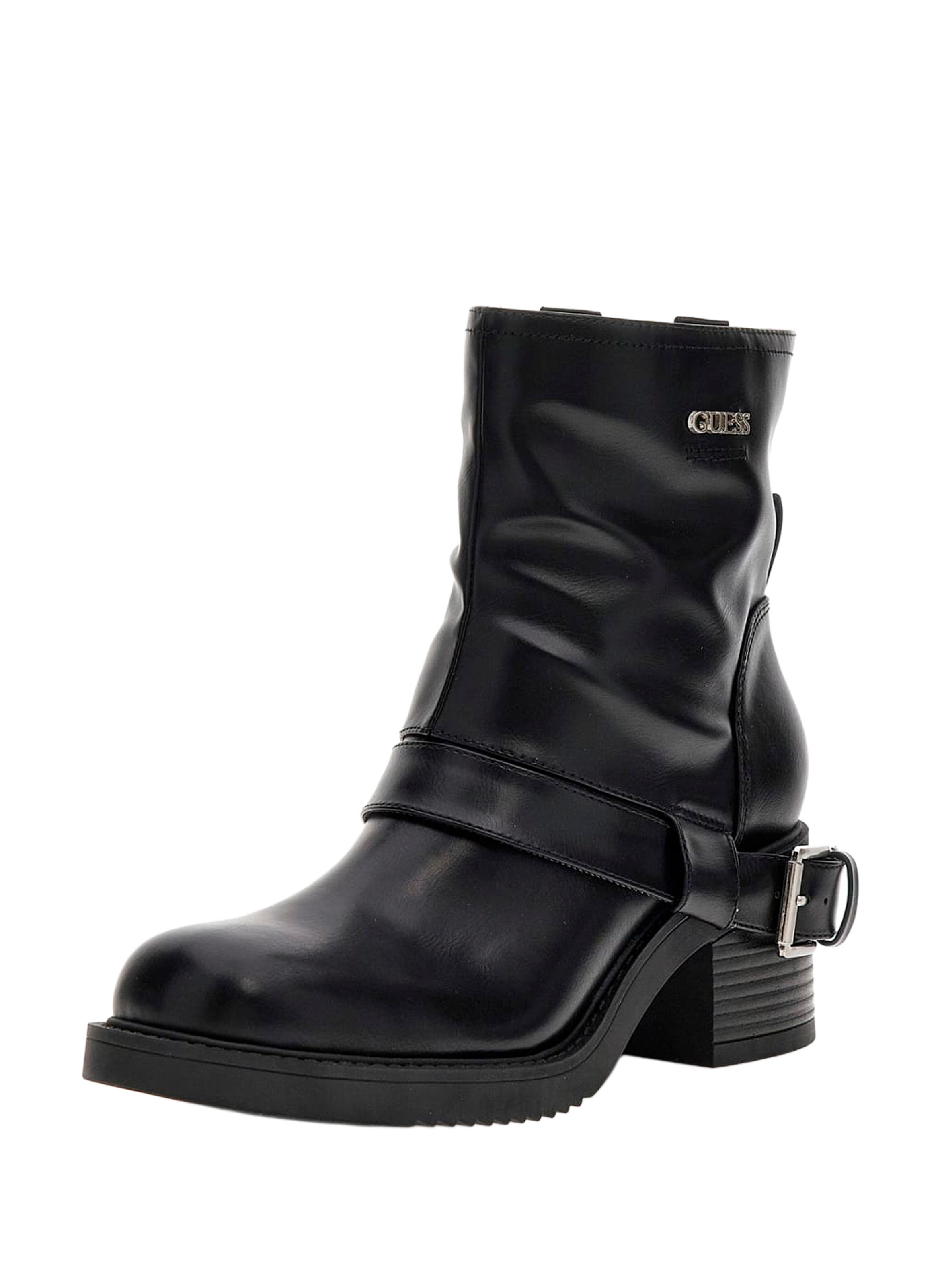 Ankle boots with buckle strap GUESS Black