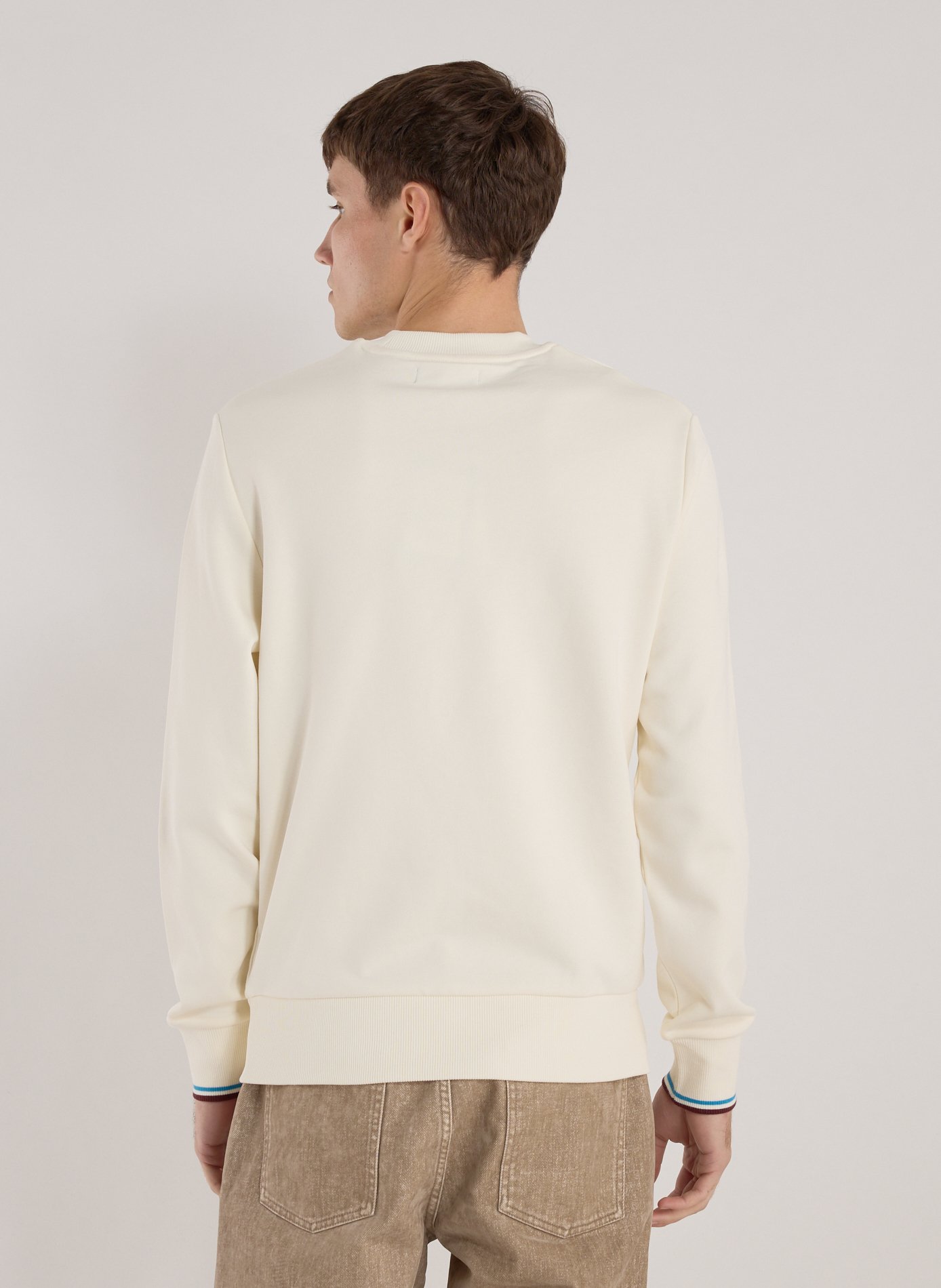 Loose-fit cotton sweatshirt FRED PERRY Beige