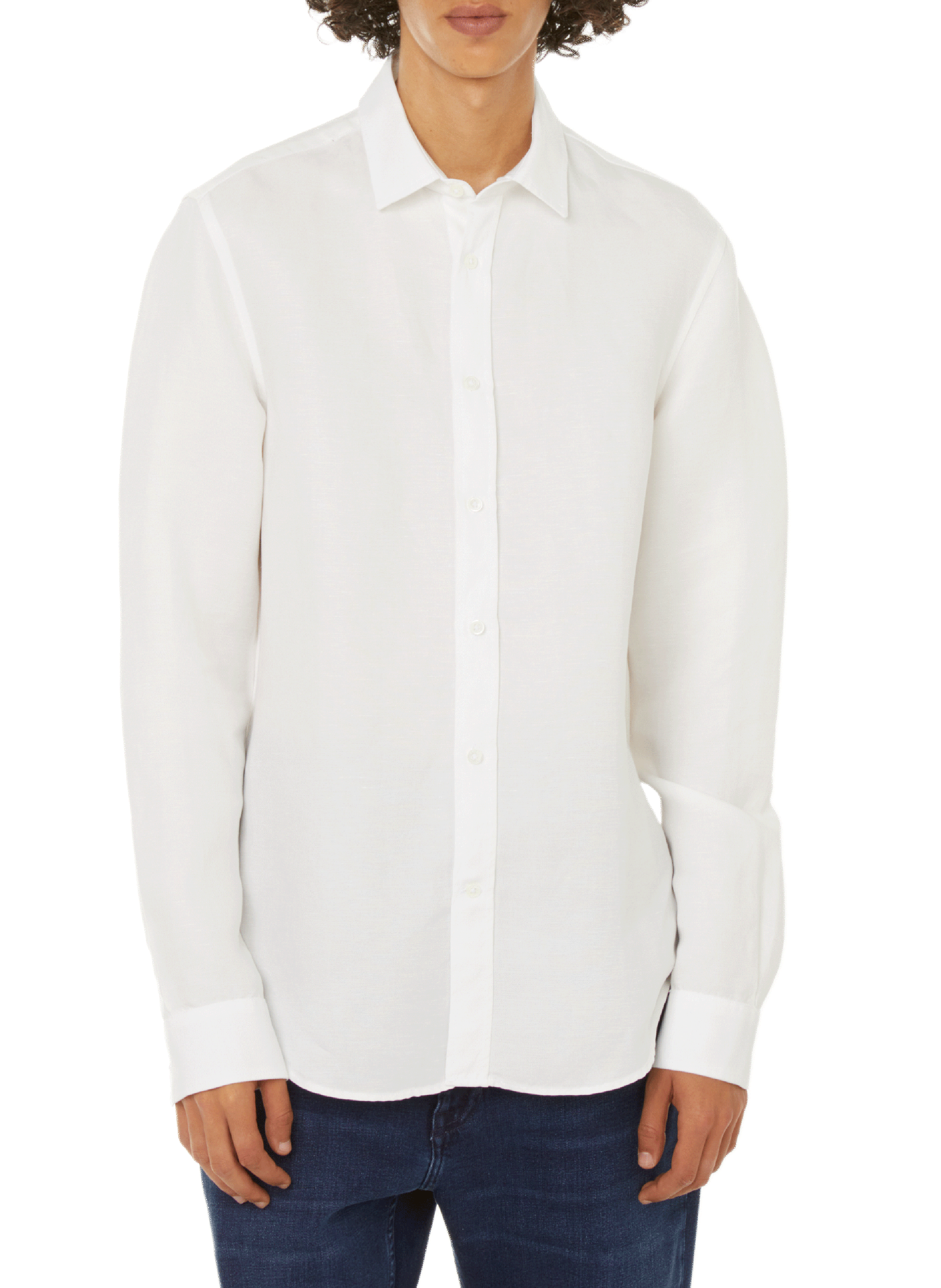 EDITIONS 102 Chemise Bara en lin et lyocell Blanc
