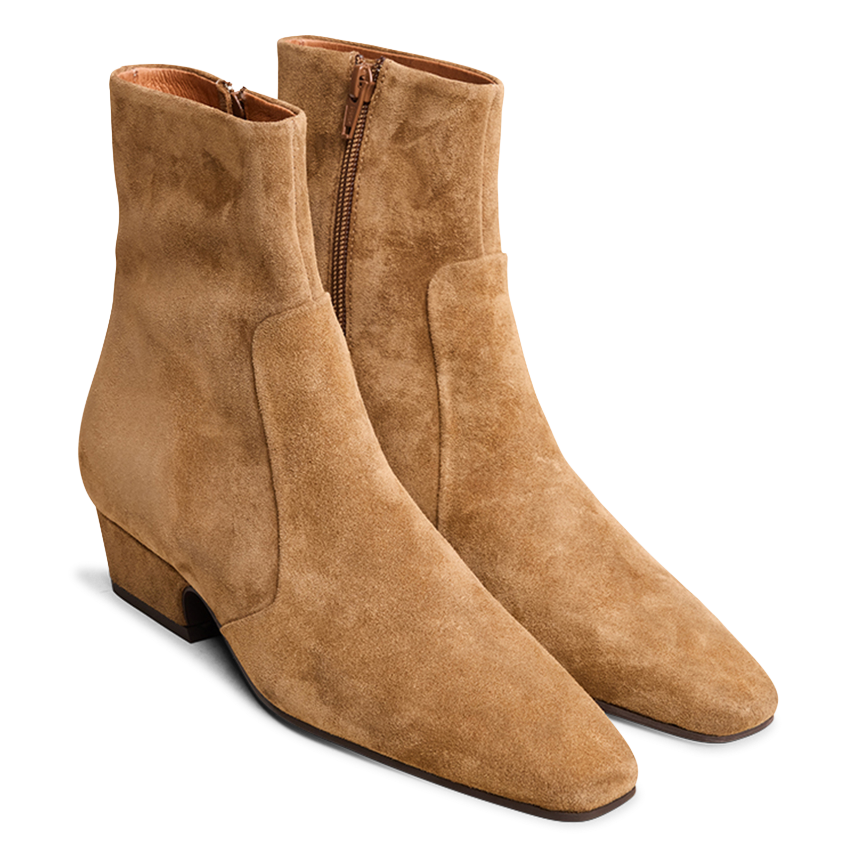 Bottines en cuir domaine JONAK Marron