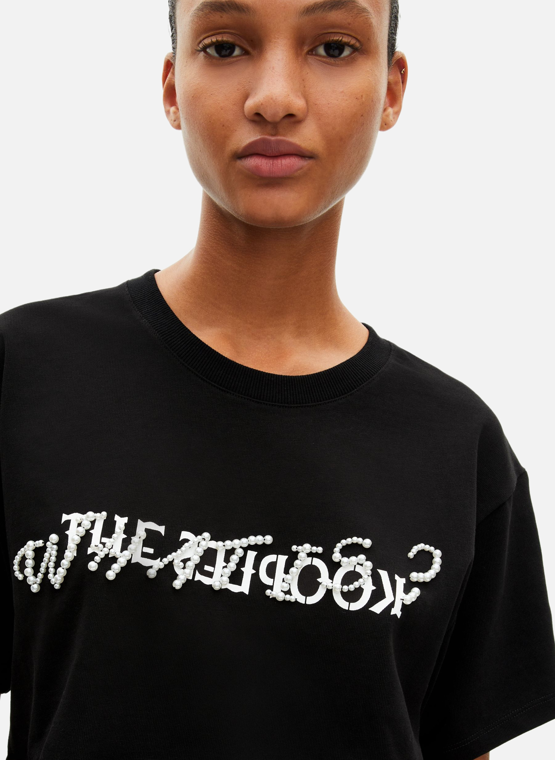 T-shirt what is avec perles THE KOOPLES Noir