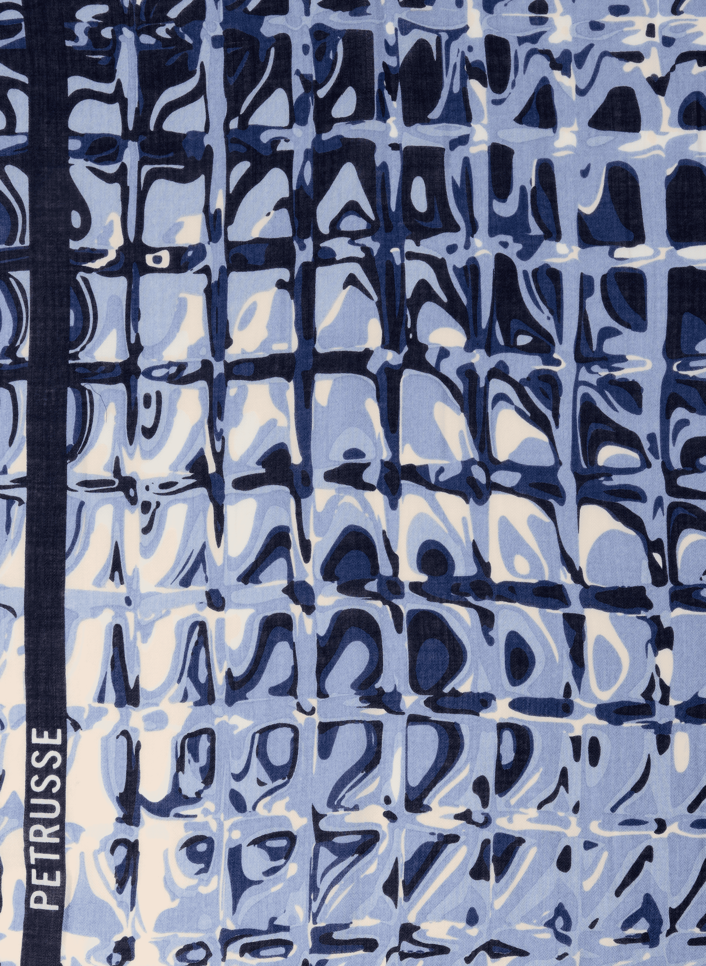 Wool scarf PETRUSSE Blue