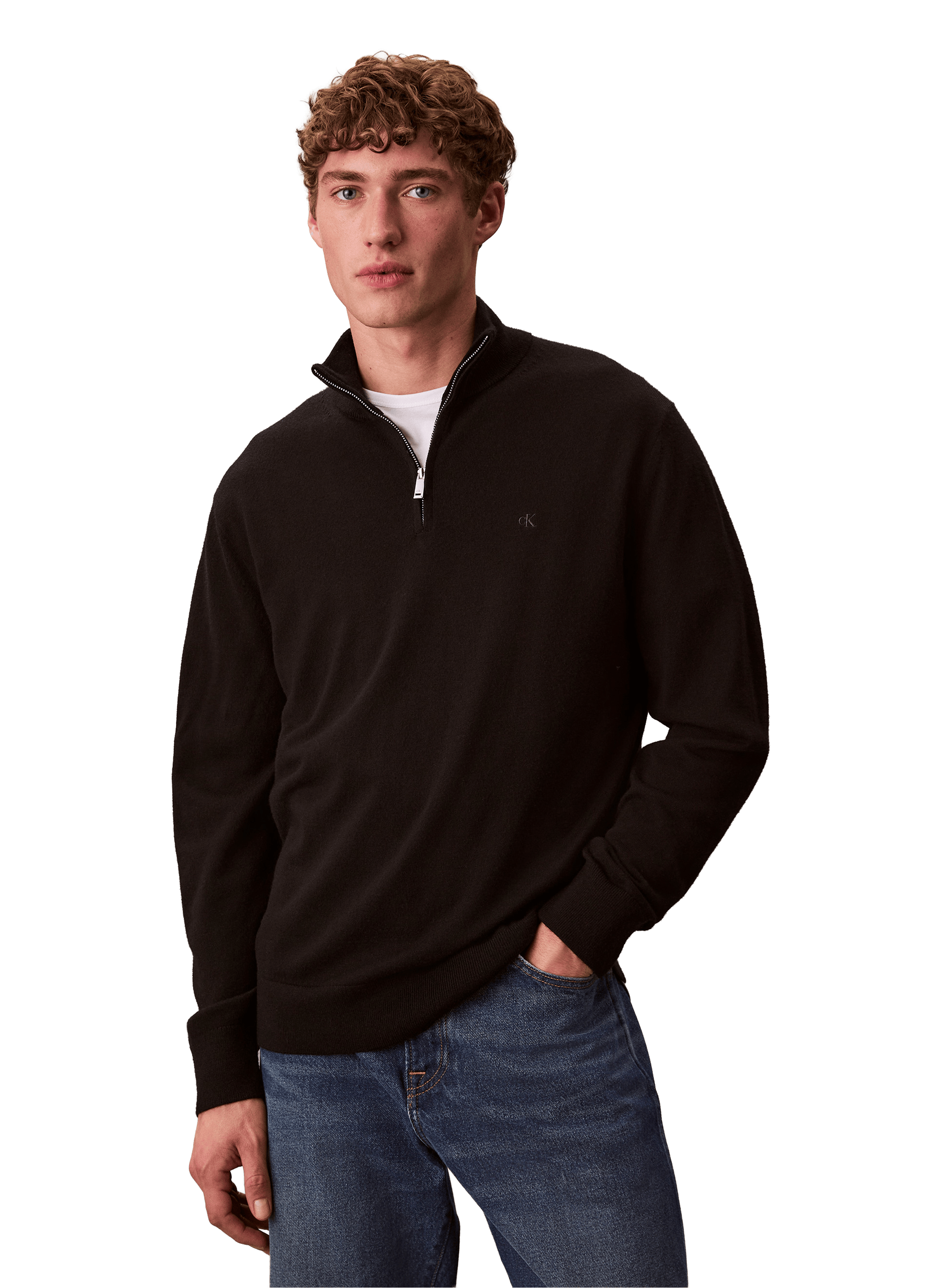 Roll-neck wool Jumper  CALVIN KLEIN Black