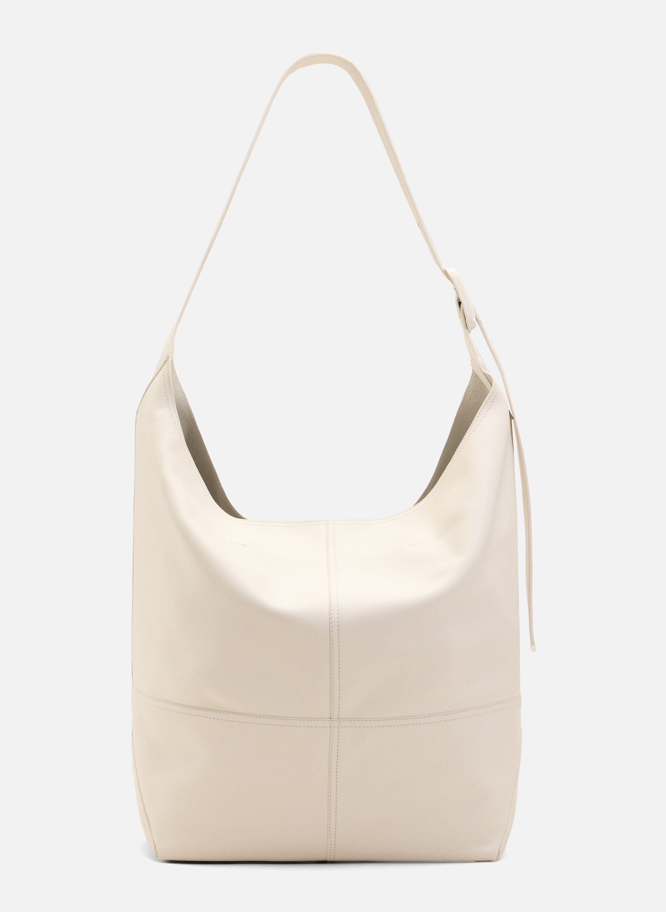 Sac porté croisé etienne unisexe en cuir de taurillon AMI PARIS Blanc