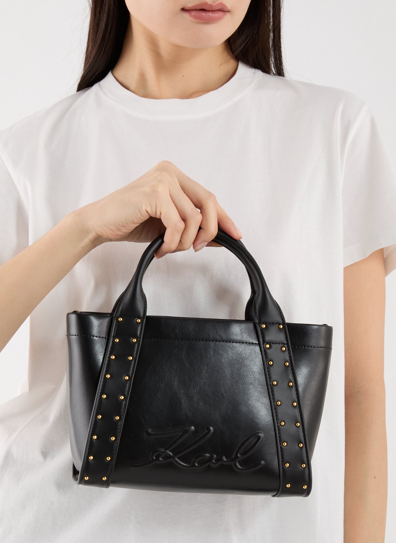 Petit sac cabas KARL LAGERFELD Noir