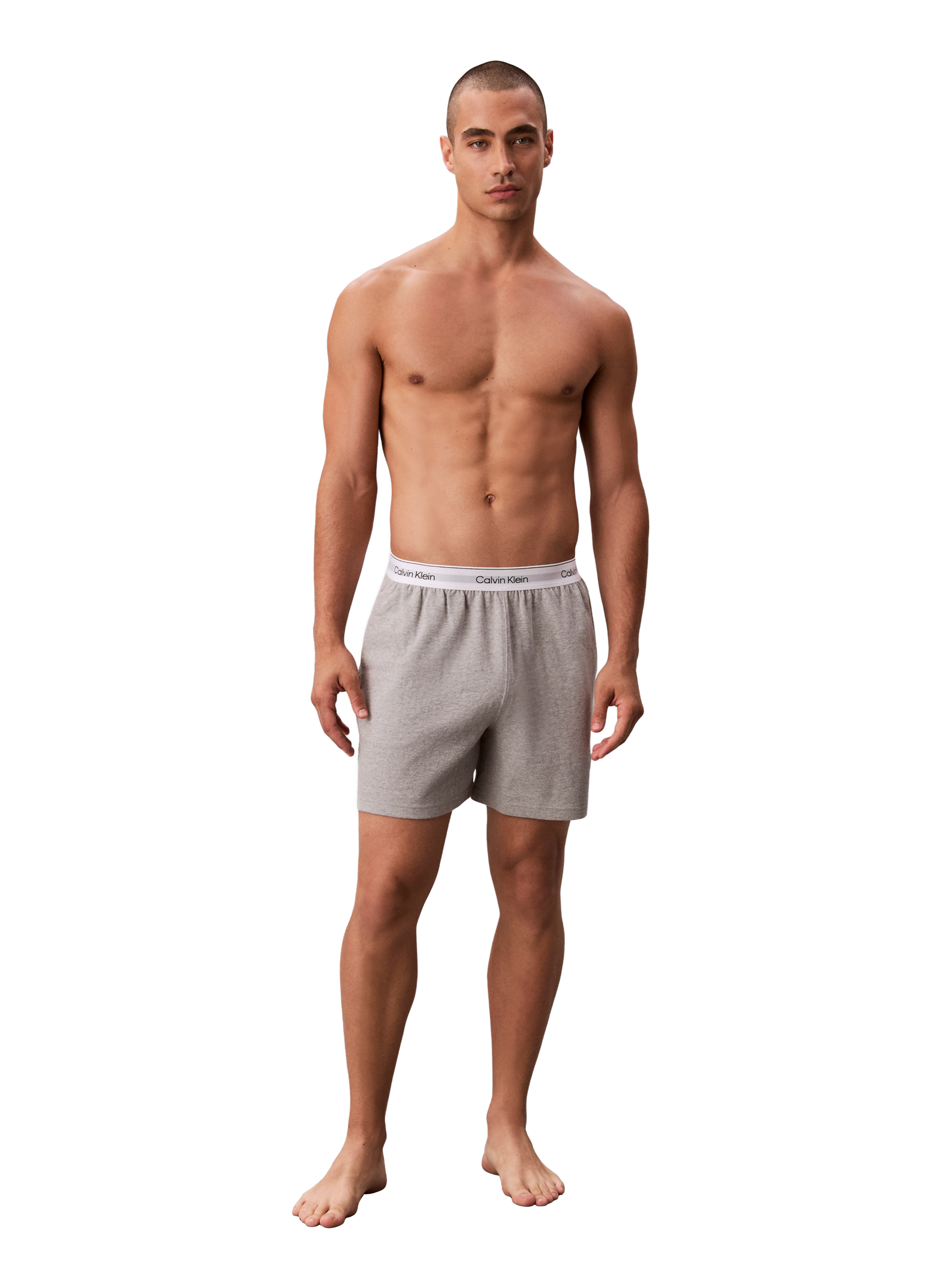 Cotton pyjama shorts CALVIN KLEIN Grey