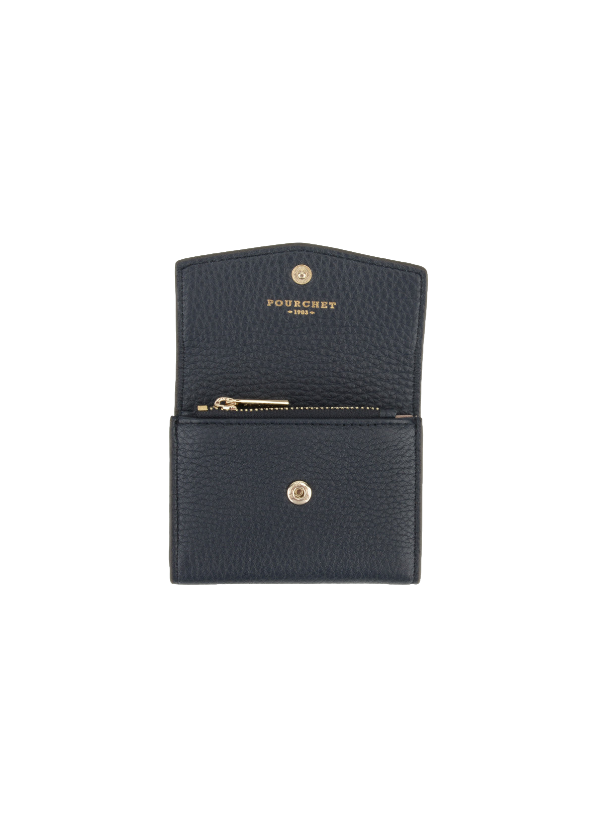 Club | porte-monnaie pm en cuir de veau POURCHET Bleu
