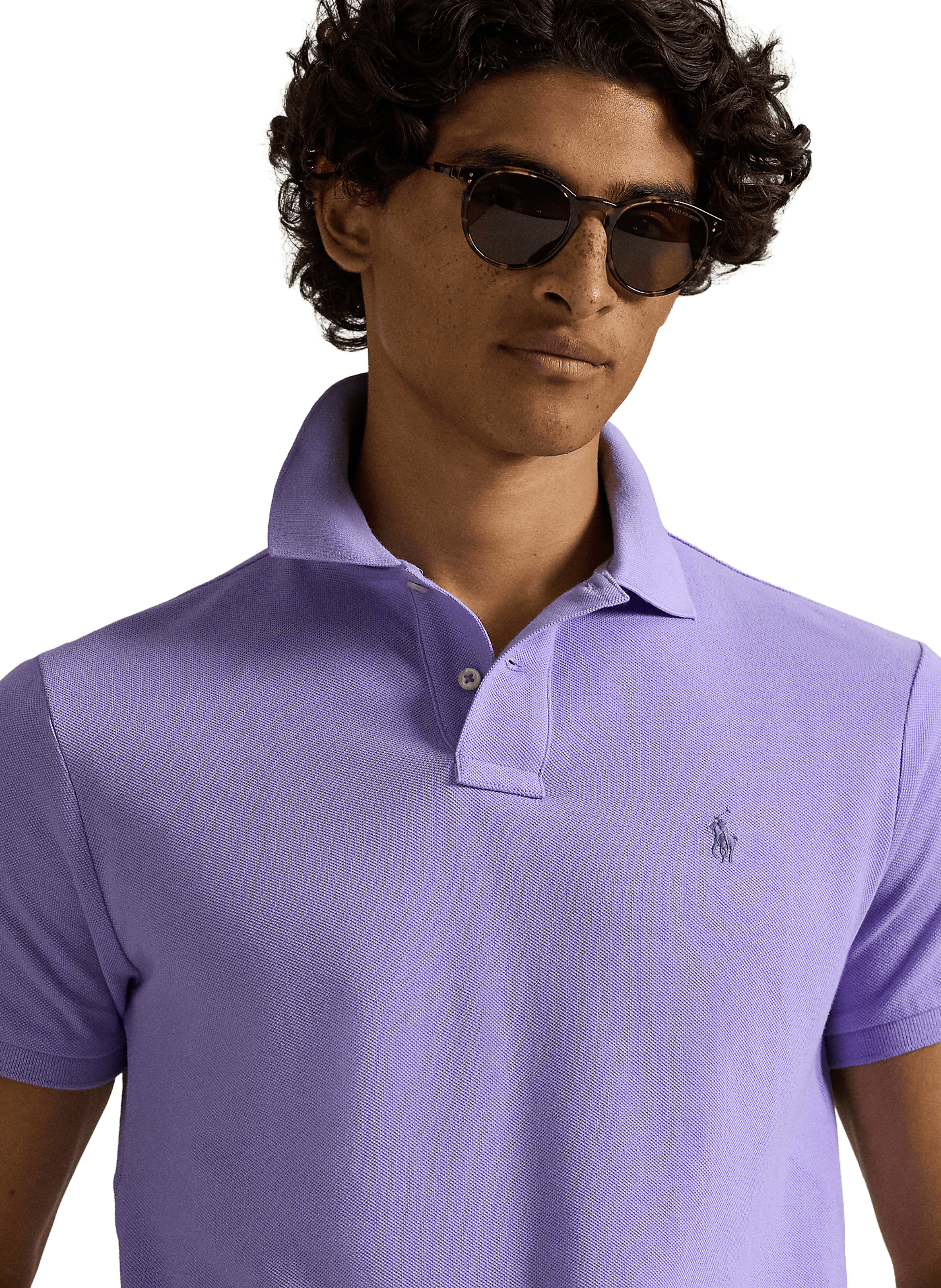 Polo en coton POLO RALPH LAUREN Violet