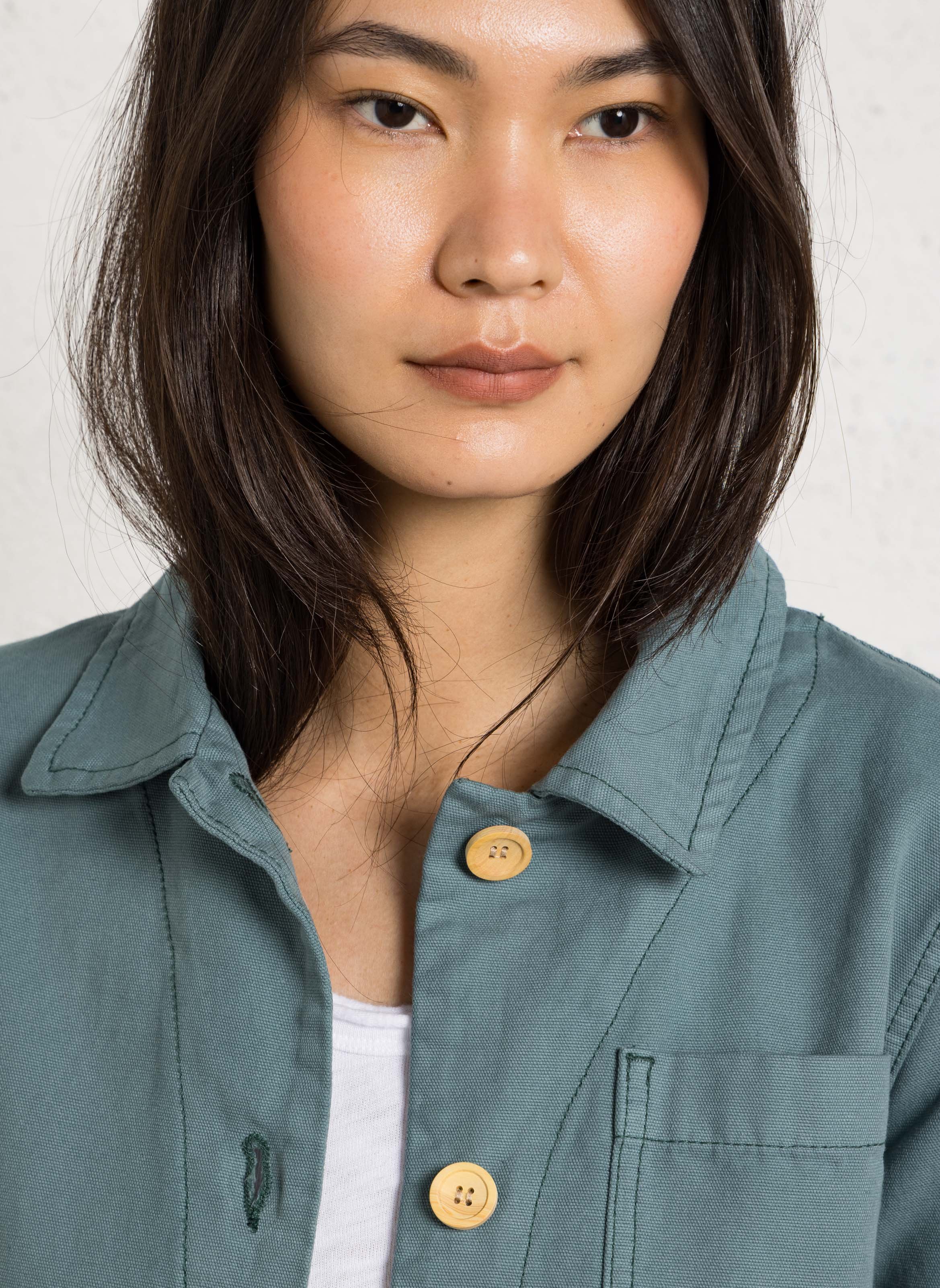 Veste pêcheur droite en coton ARMOR-LUX Vert