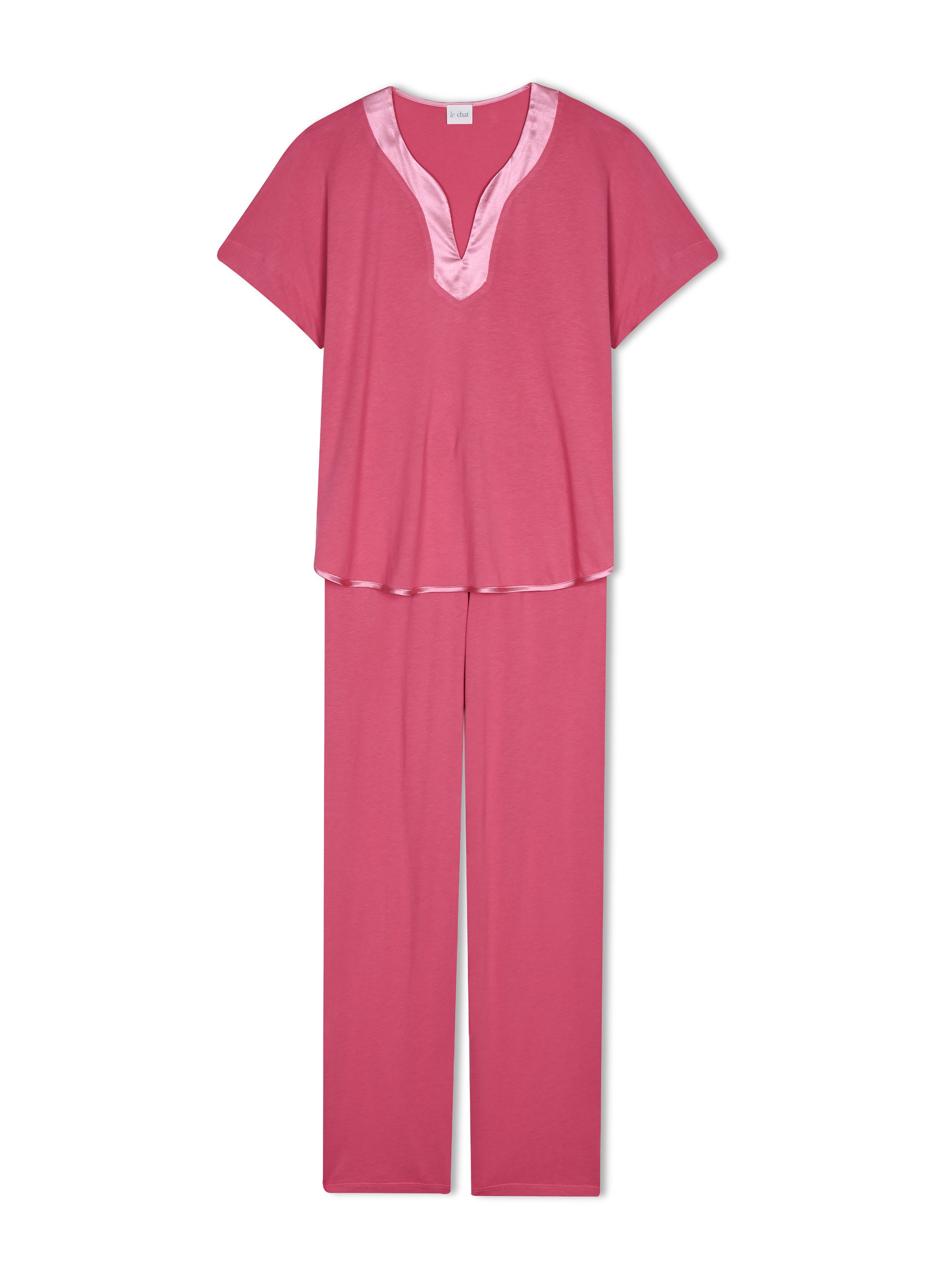 Pyjama en coton modal mily 202 LE CHAT Rose