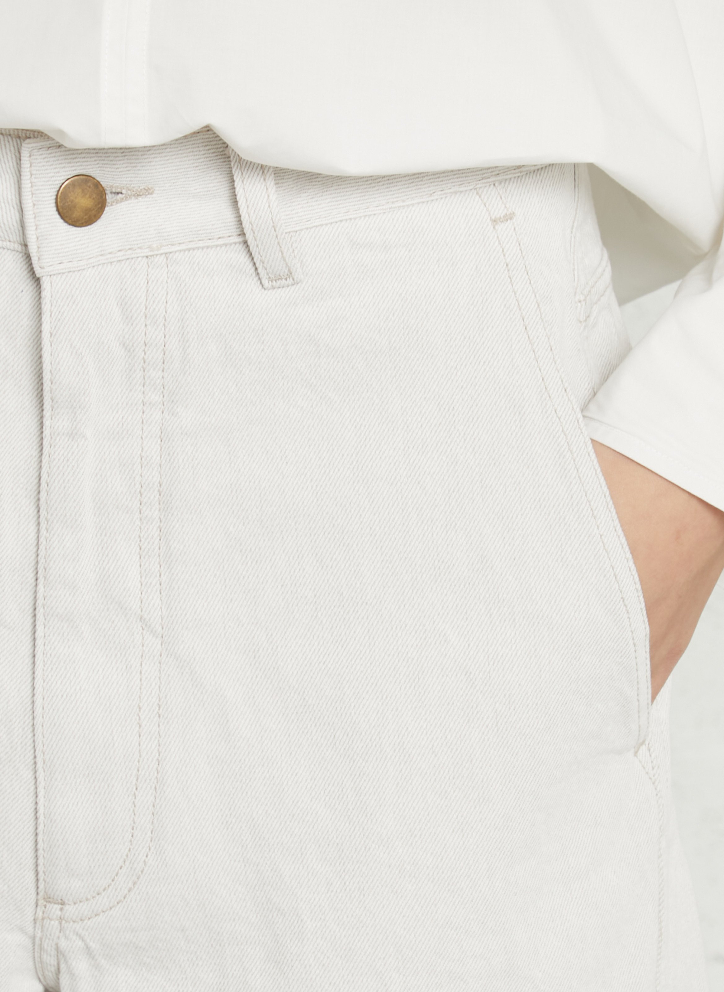 Pantalon large en coton bio clovis SOEUR Beige