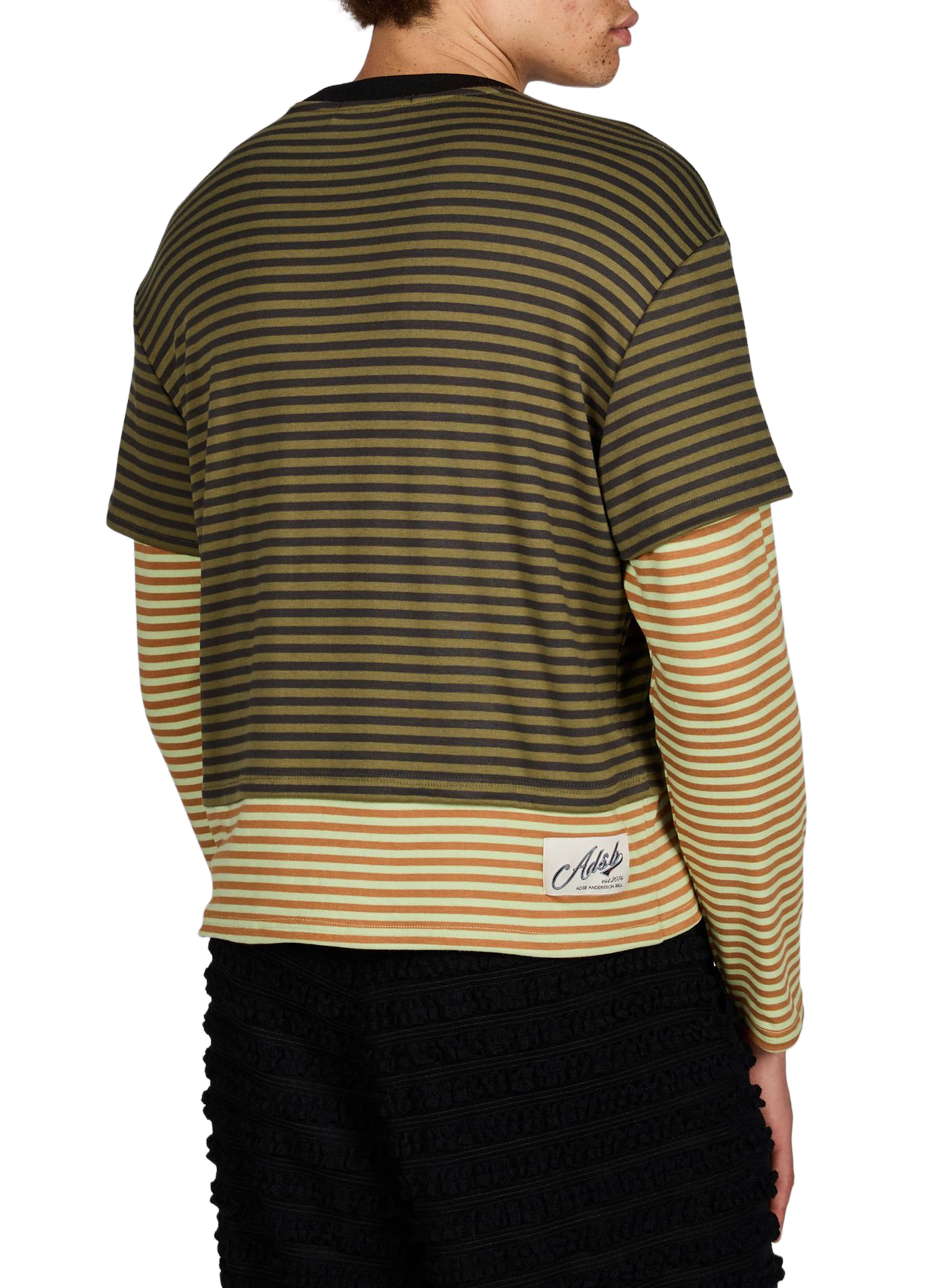Striped double effect t-shirt ANDERSSON BELL Multicolour