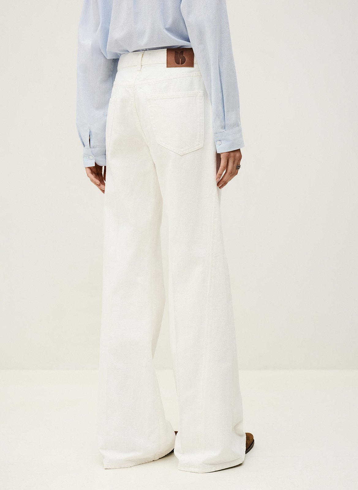 Jean large badou BA&SH Beige