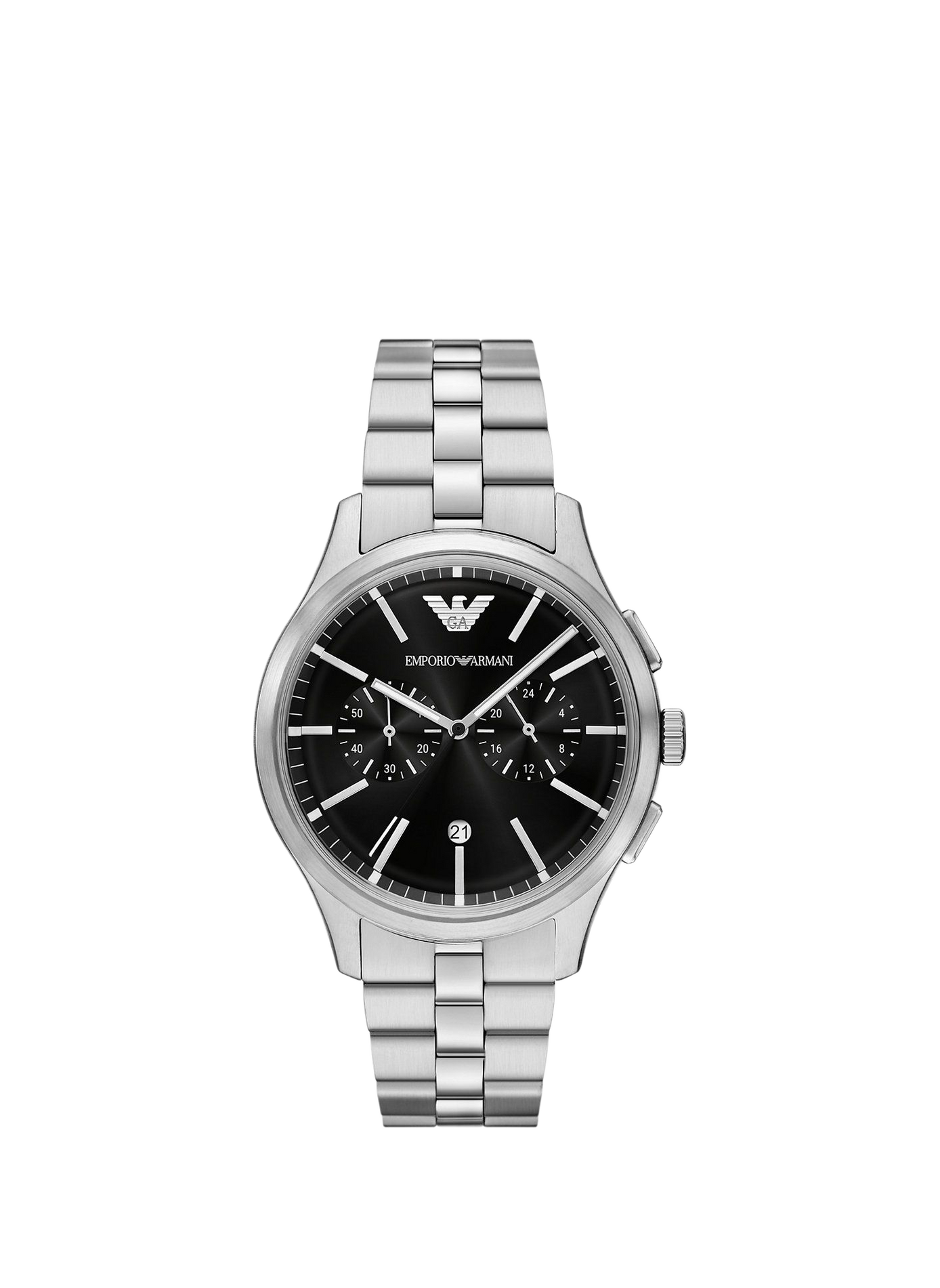 Montre quartz en acier inoxydable ARMANI MONTRES Noir