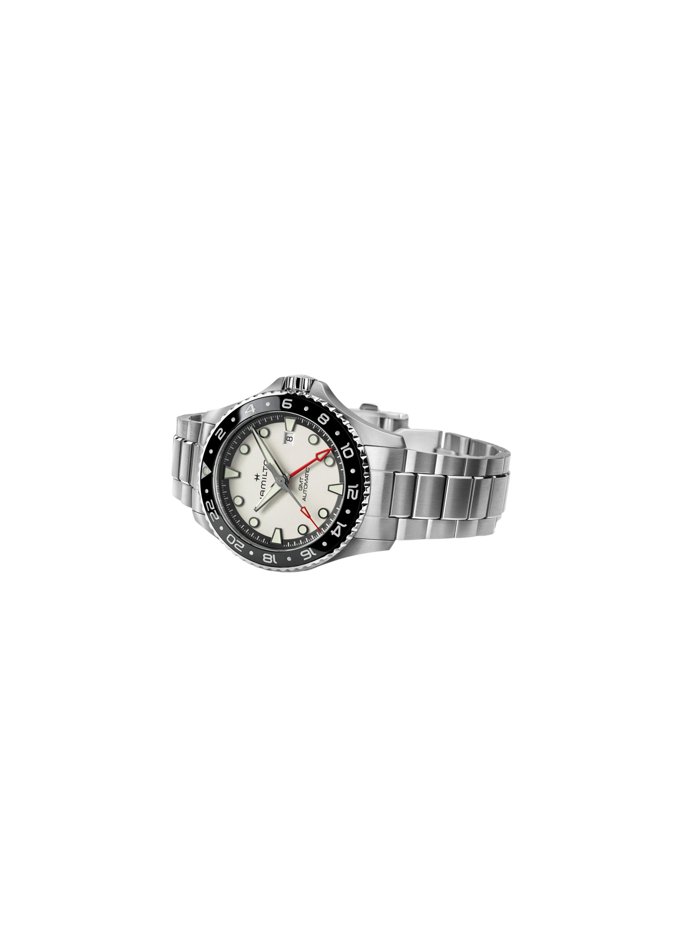 Montre Khaki Navy Scuba en acier inoxydable HAMILTON Argent