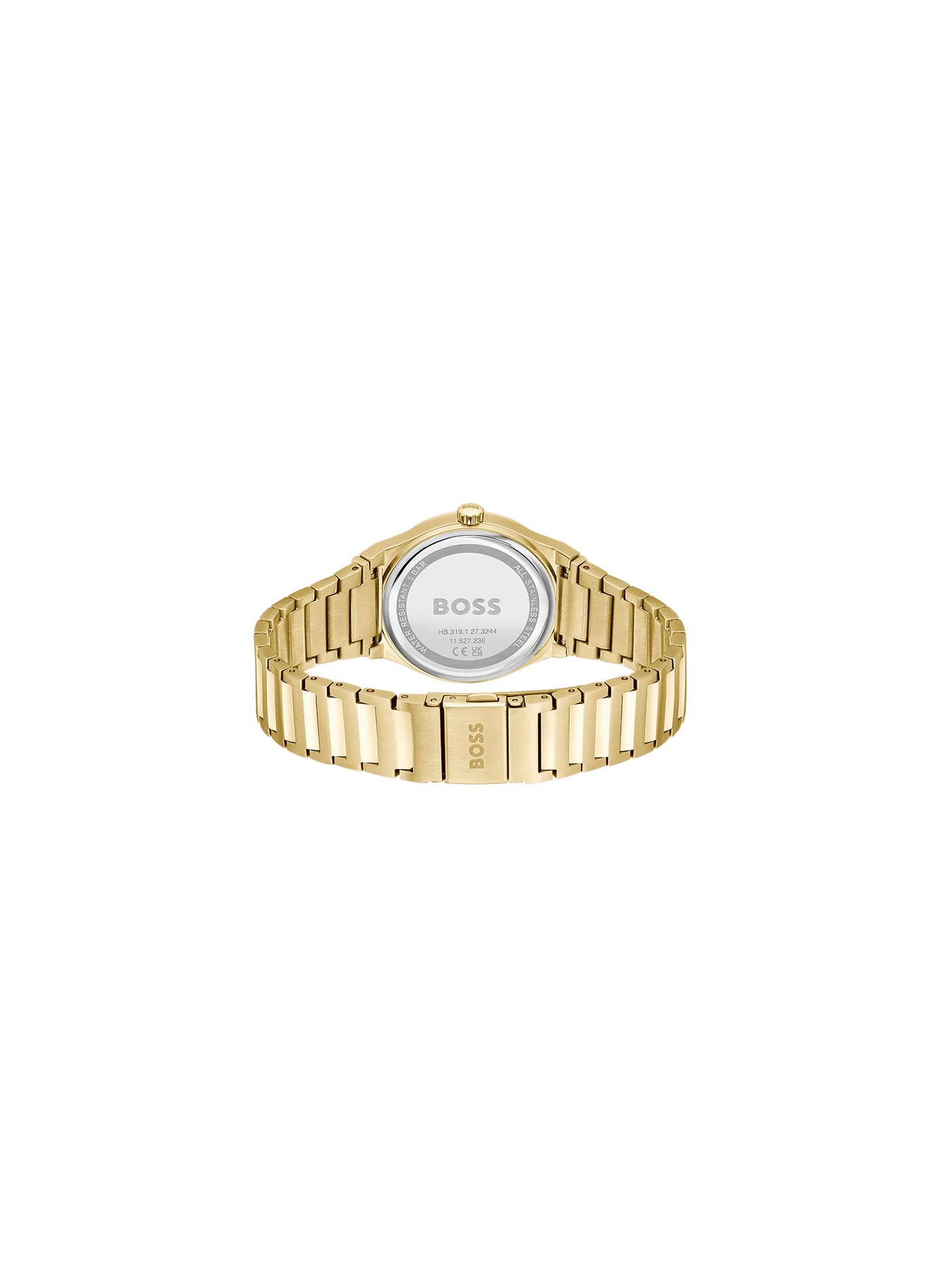 Montre quartz Candor en acier inoxydable BOSS White