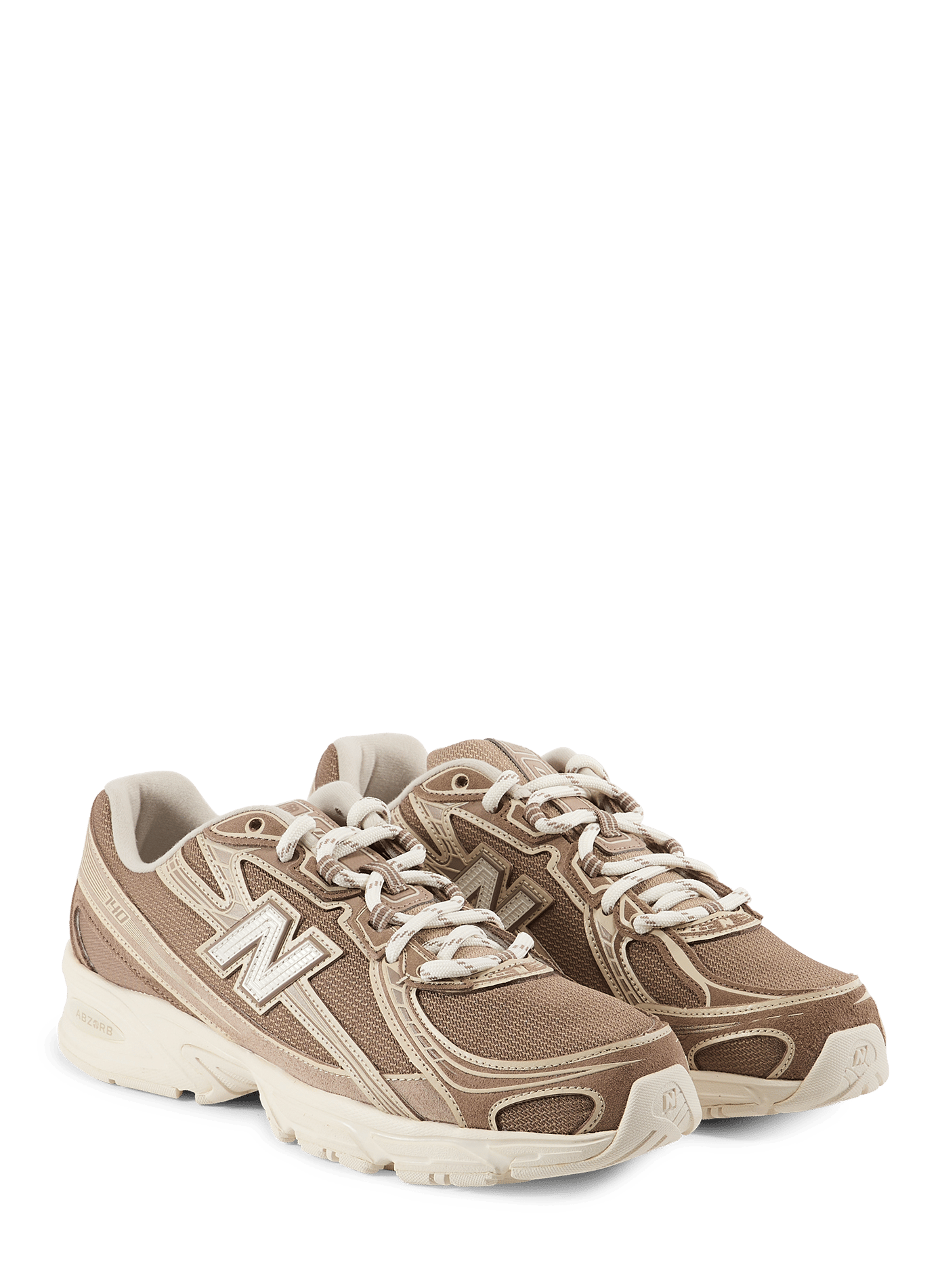 Low-top sneakers 740 in cowhide NEW BALANCE Brown