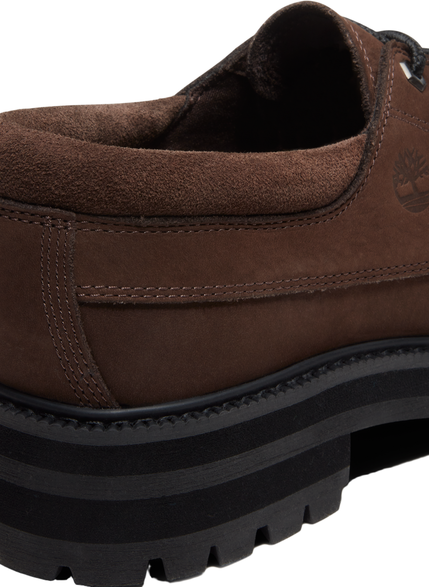 Derby shoes with cleated sole in leather TIMBERLAND Brown