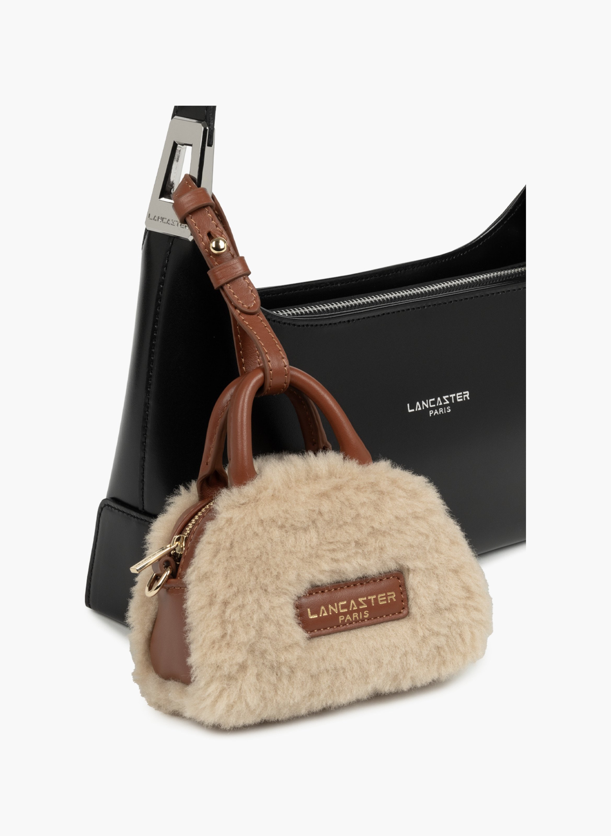 Nano sac à main - moumoute LANCASTER Marron
