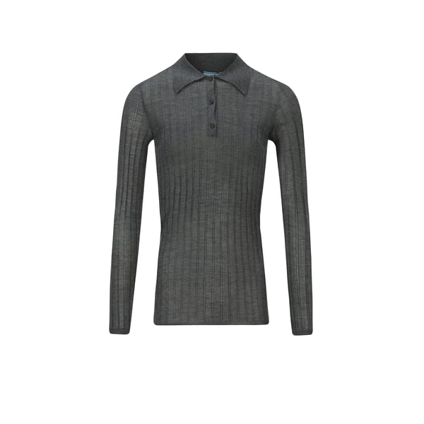 Polo en cachemire et soie