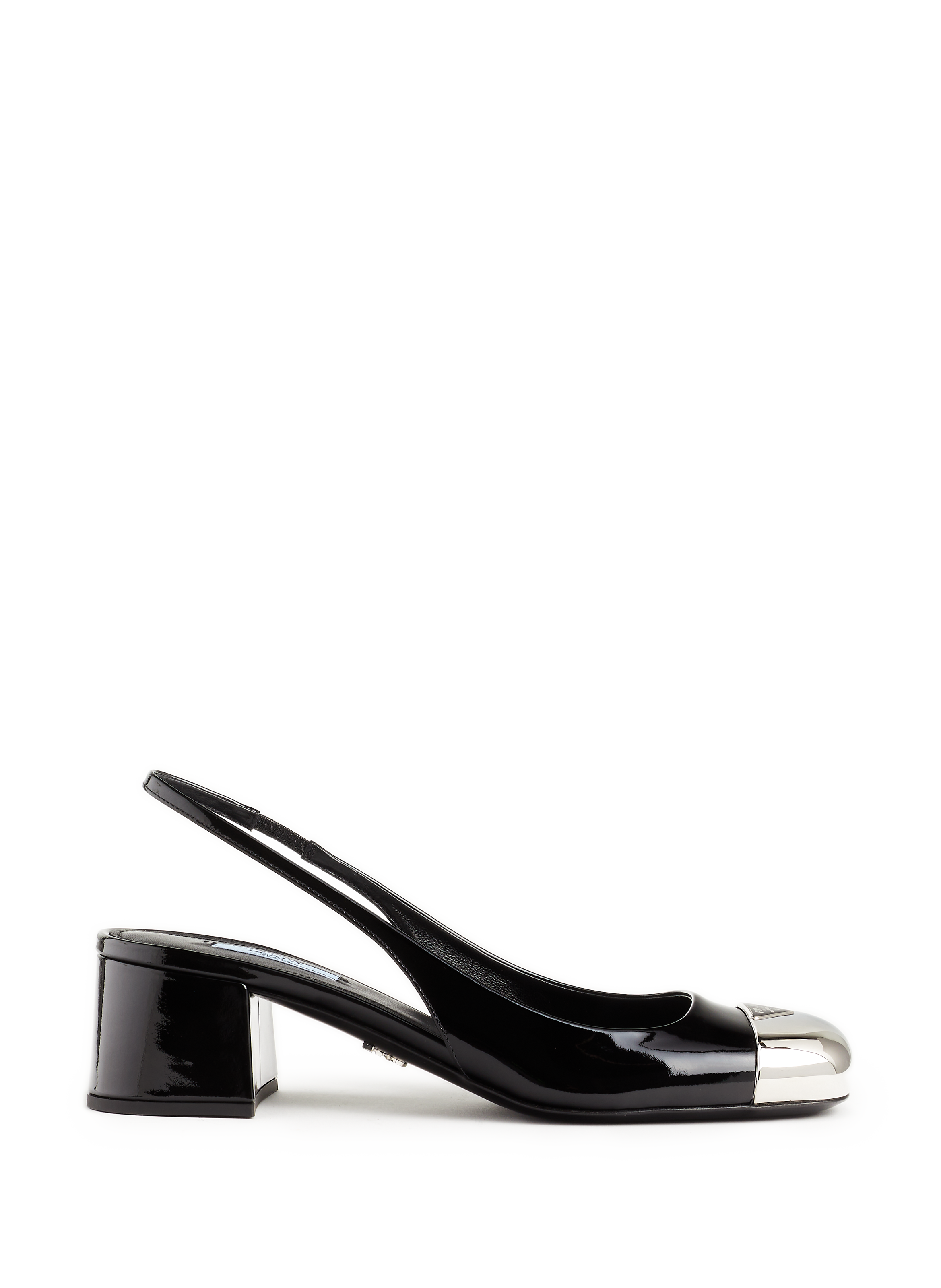 Leather slingbacks PRADA Black